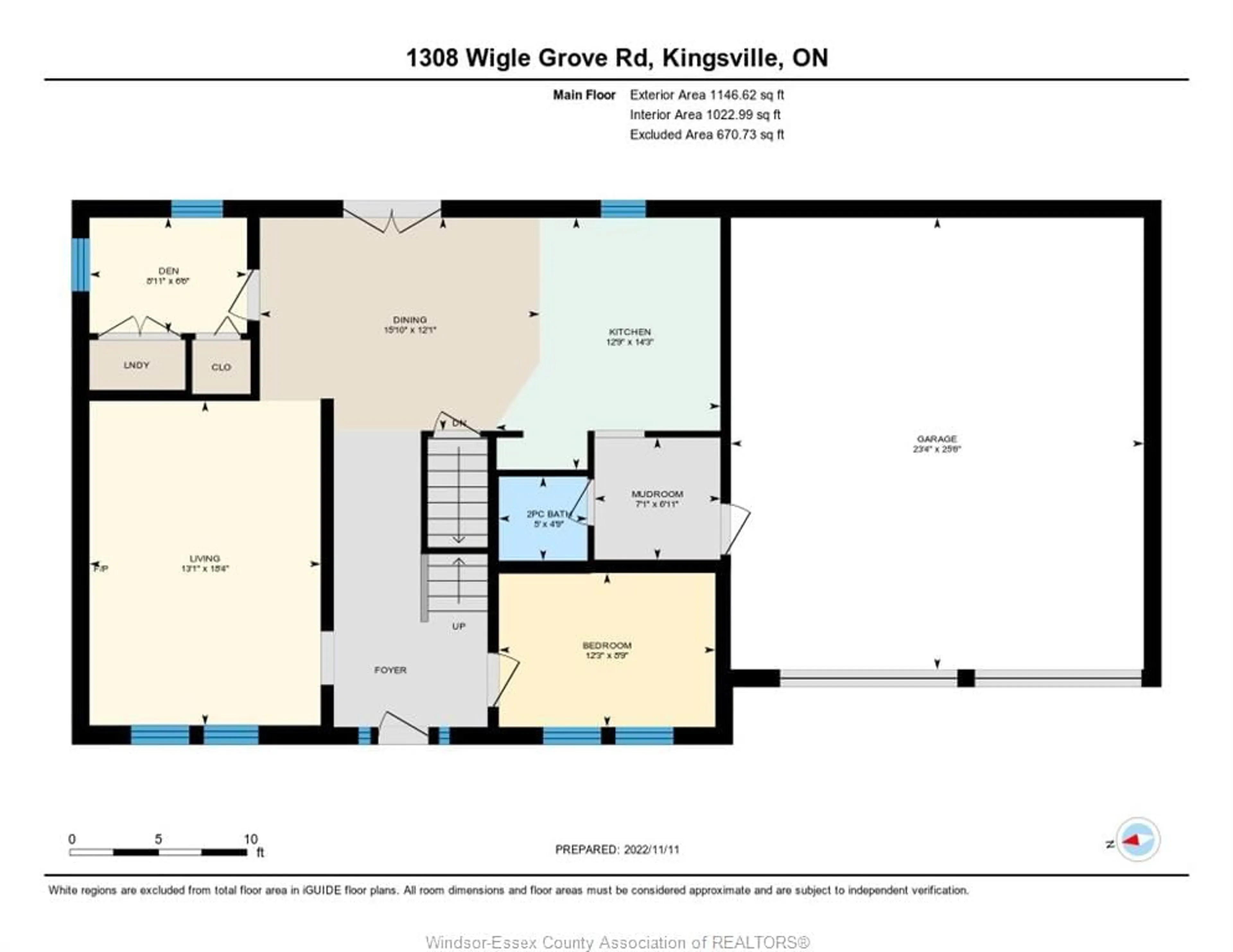 Floor plan for 1308 WIGLE GROVE Rd, Kingsville Ontario N9Y 3S1