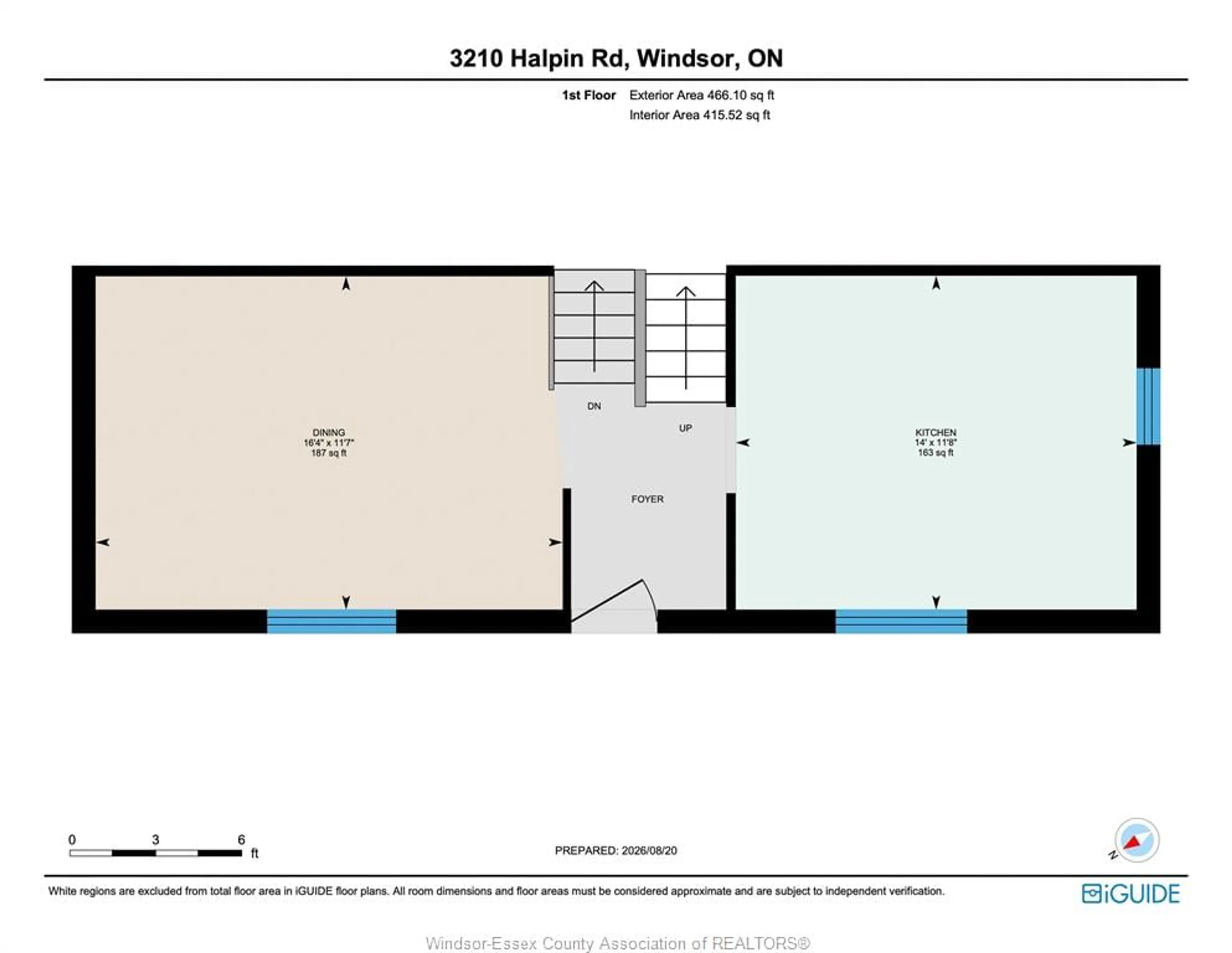 Floor plan for 3210 Halpin Rd, Windsor Ontario N8R 2B2