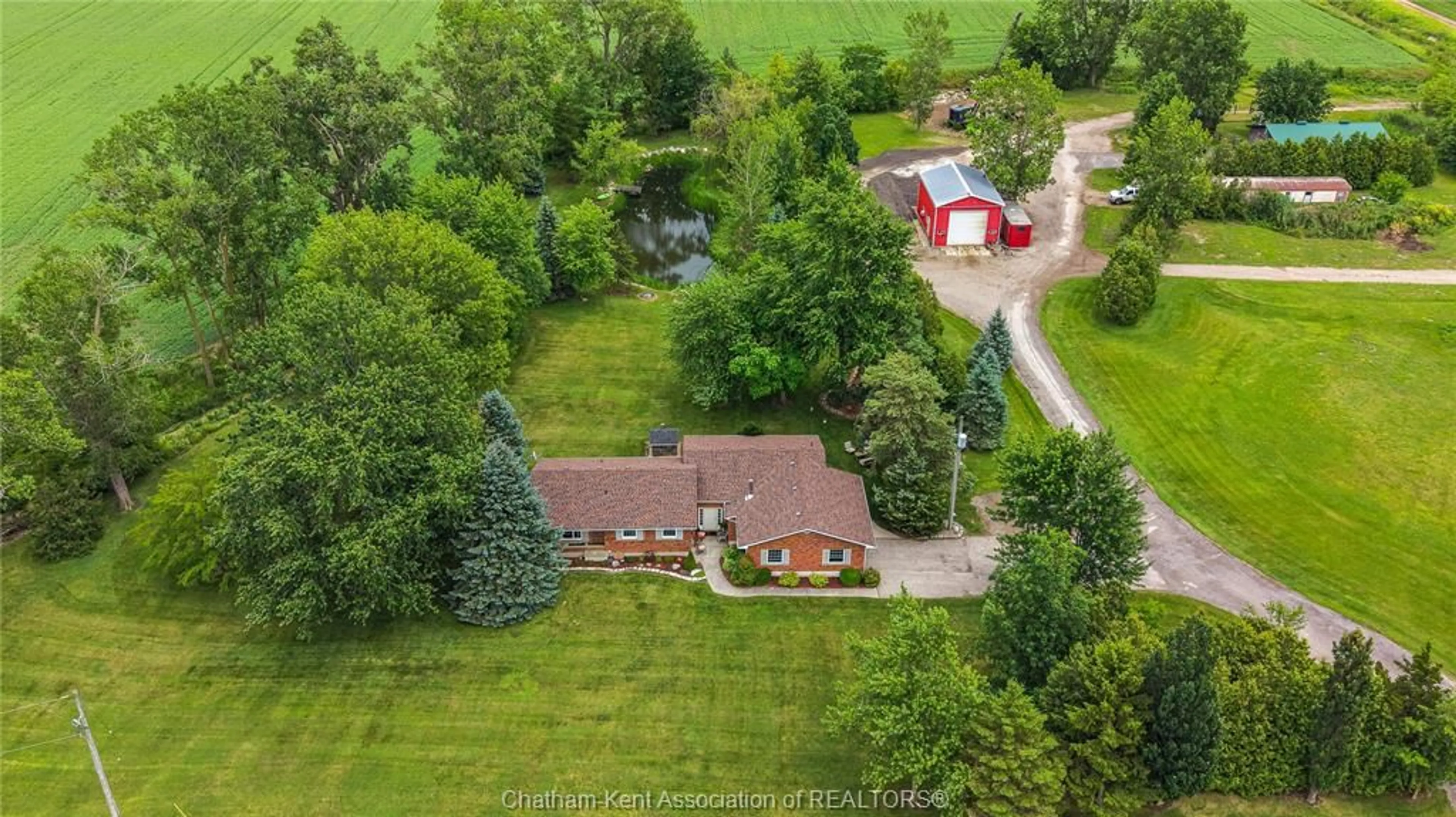 A pic from outside/outdoor area/front of a property/back of a property/a pic from drone, unknown for 9318 HORTON Line, Blenheim Ontario N0P 1A0
