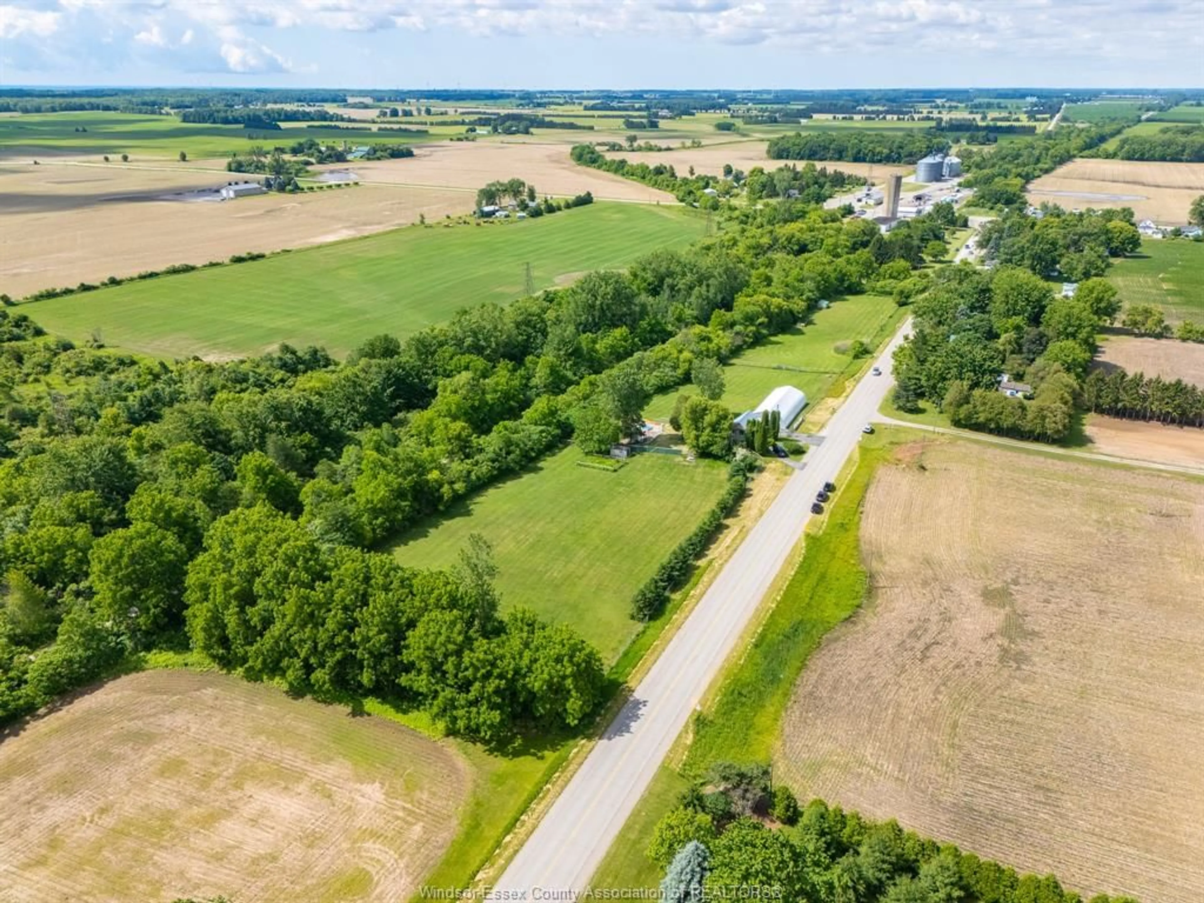 A pic from outside/outdoor area/front of a property/back of a property/a pic from drone, street for 15364 Muirkirk Line, Muirkirk Ontario N0L 1X0