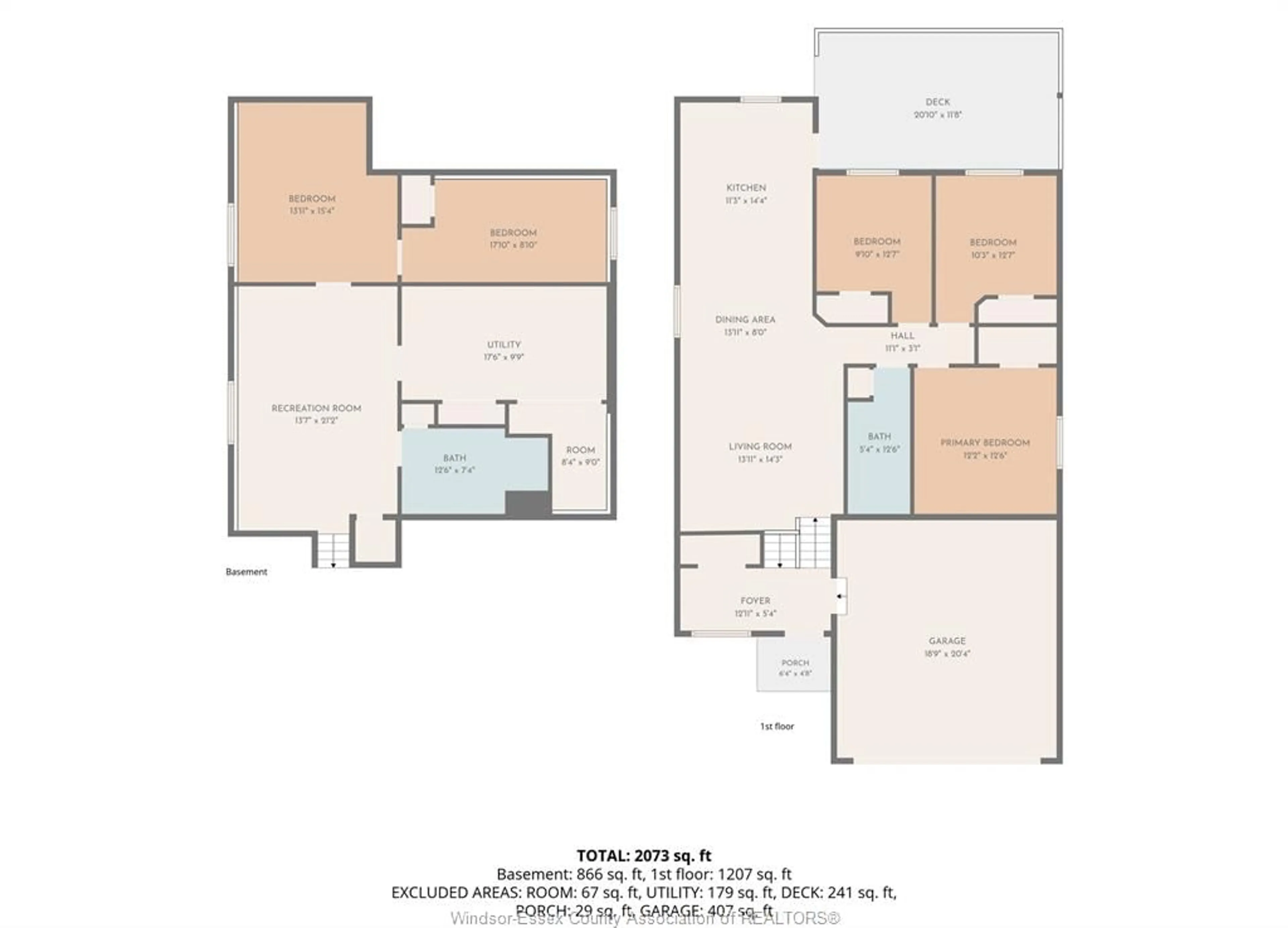 Floor plan for 2385 GATWICK, Windsor Ontario N8P 1Y7