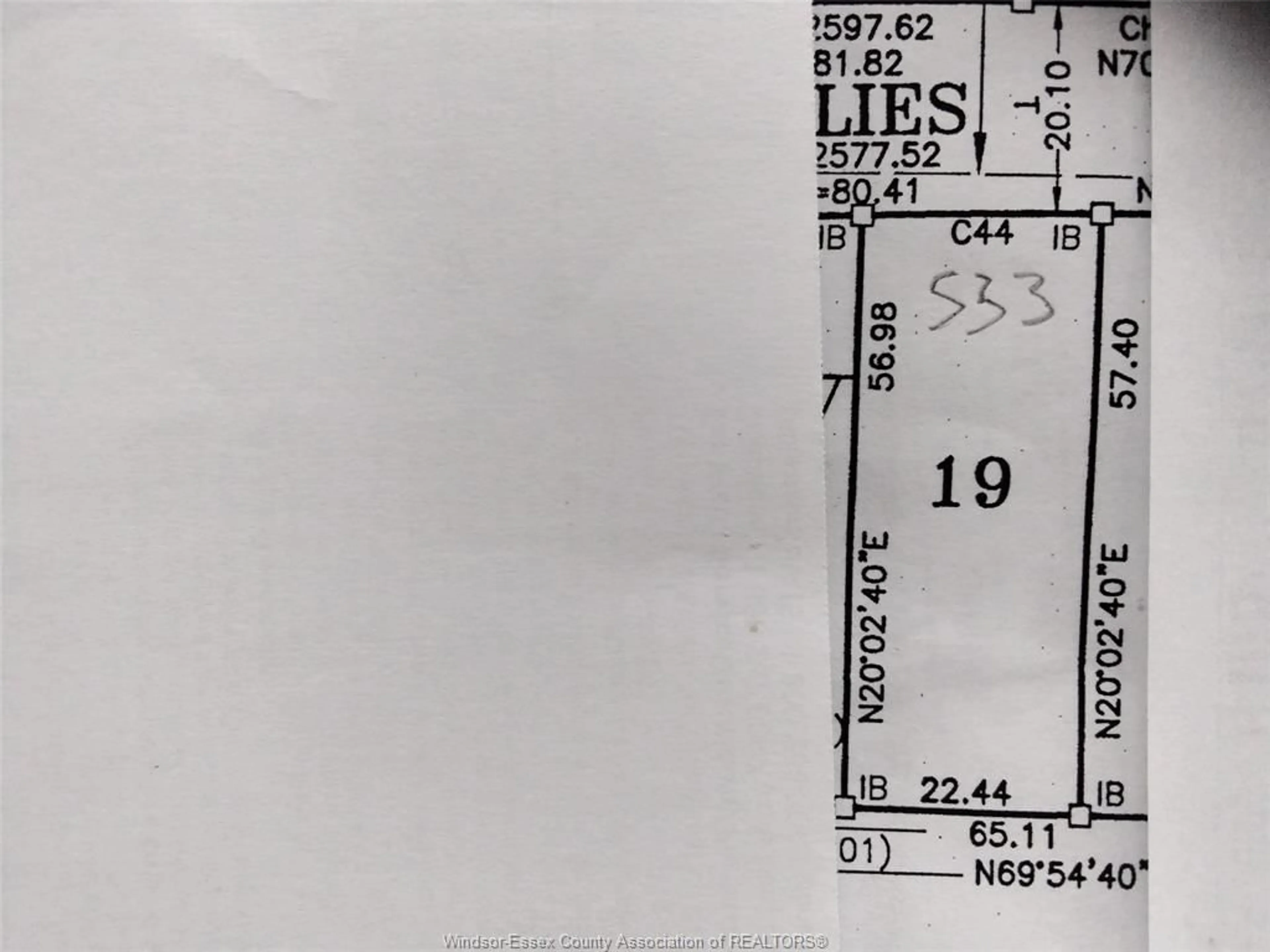 Floor plan for V/L PALLIES #LOT 19, LaSalle Ontario N9J 0E7