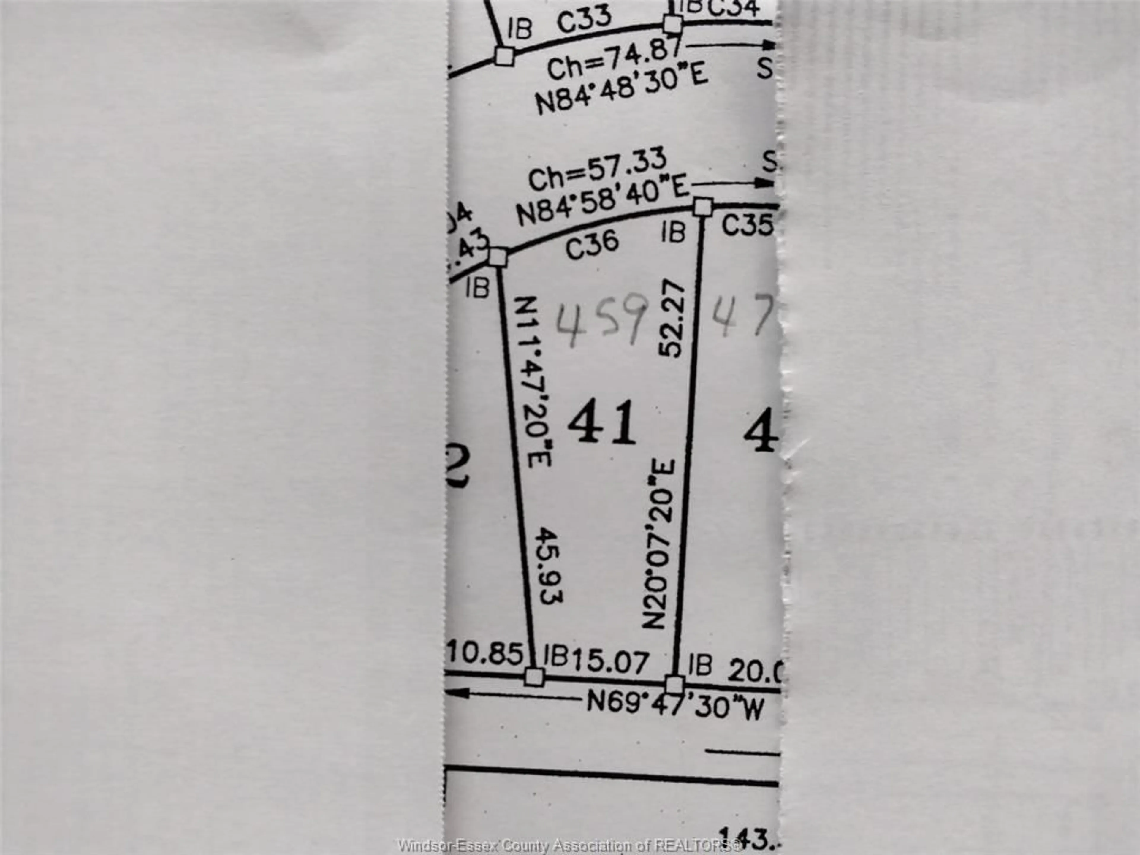 Picture of a map for V/L PALLIES #LOT 41, LaSalle Ontario N9J 0E7