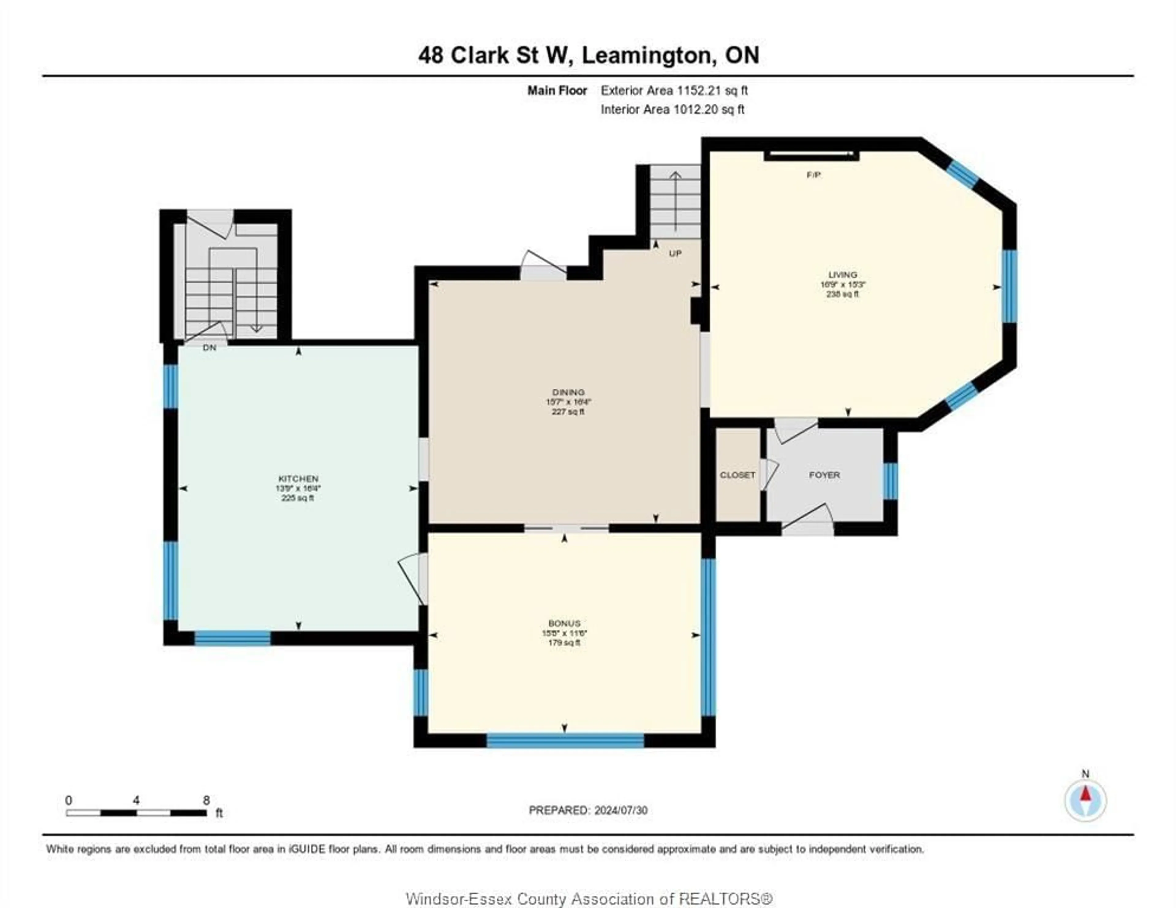 Floor plan for 48 CLARK St, Leamington Ontario N8H 1E7