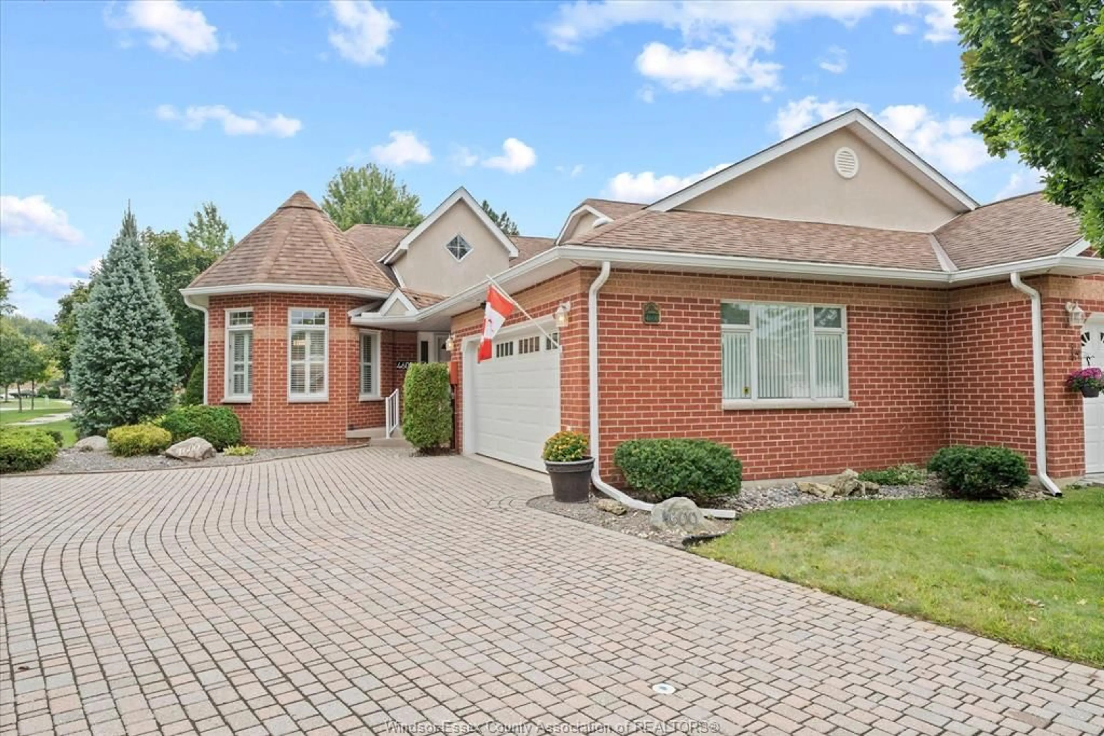 Home with brick exterior material, street for 4600 CRANSTON Crt, Windsor Ontario N9G 2M8