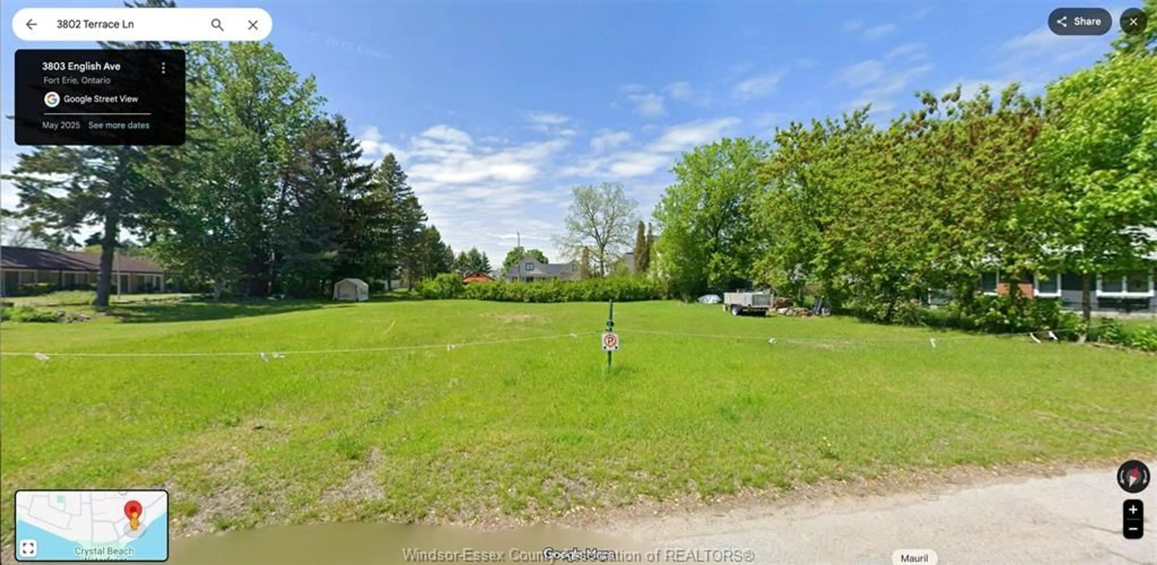 A pic from outside/outdoor area/front of a property/back of a property/a pic from drone, water/lake/river/ocean view for 3804 TERRACE Lane #LOTS 29 & 30, Crystal Beach Ontario L0S 1B0