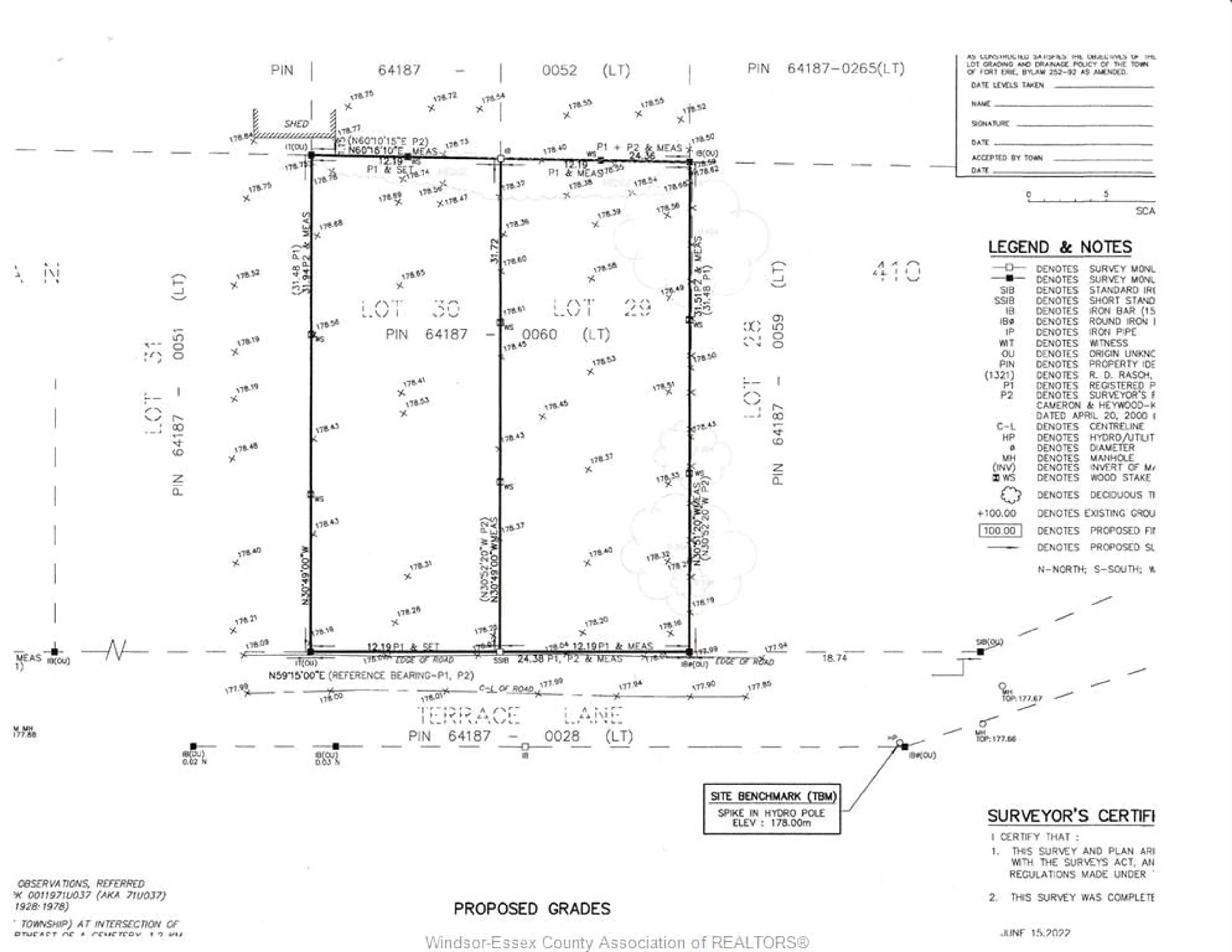 Floor plan for 3804 TERRACE Lane #LOTS 29 & 30, Crystal Beach Ontario L0S 1B0
