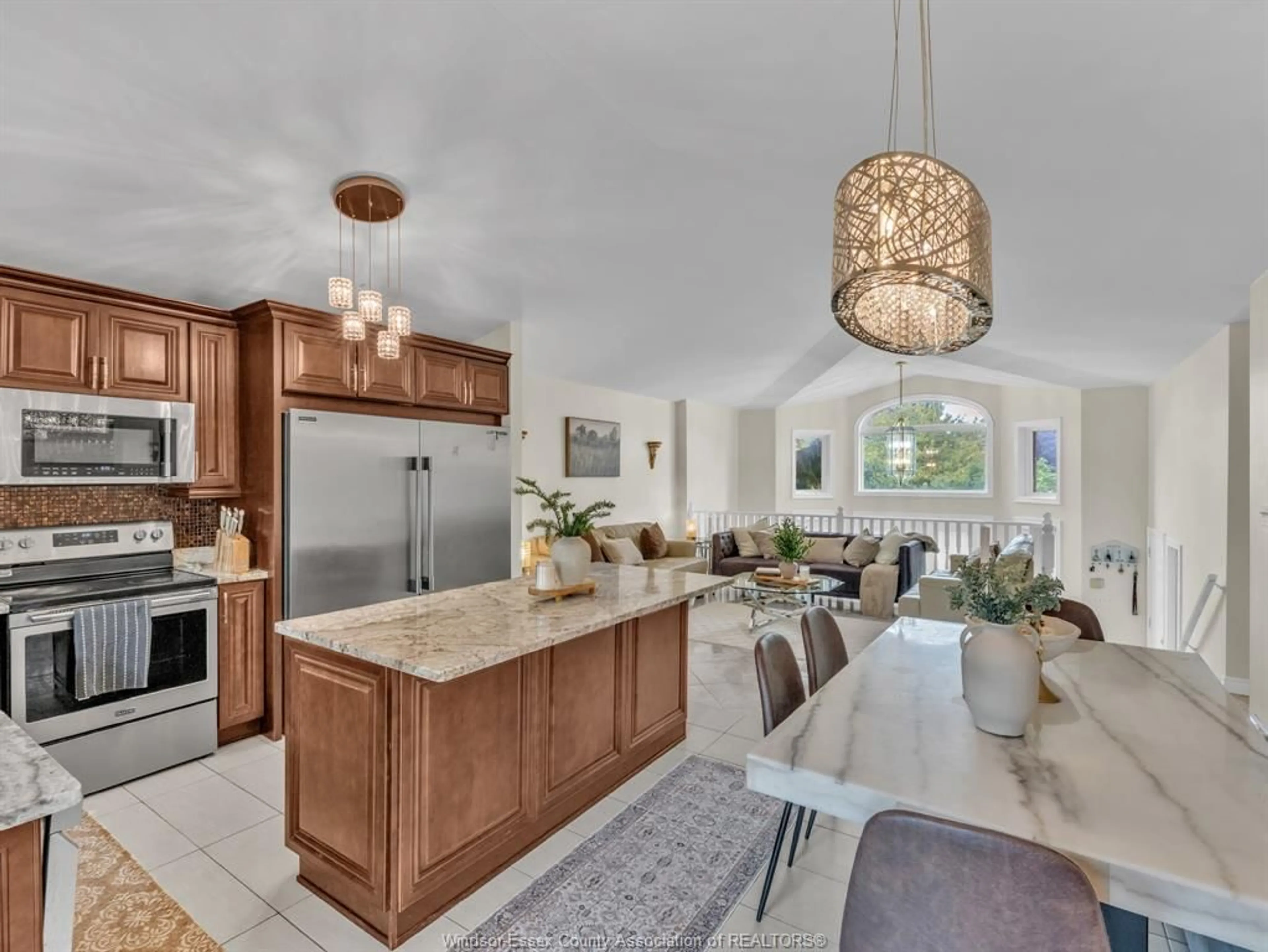 Open concept kitchen, ceramic/tile floor for 4690 JESSICA Way, Windsor Ontario N9G 2S4