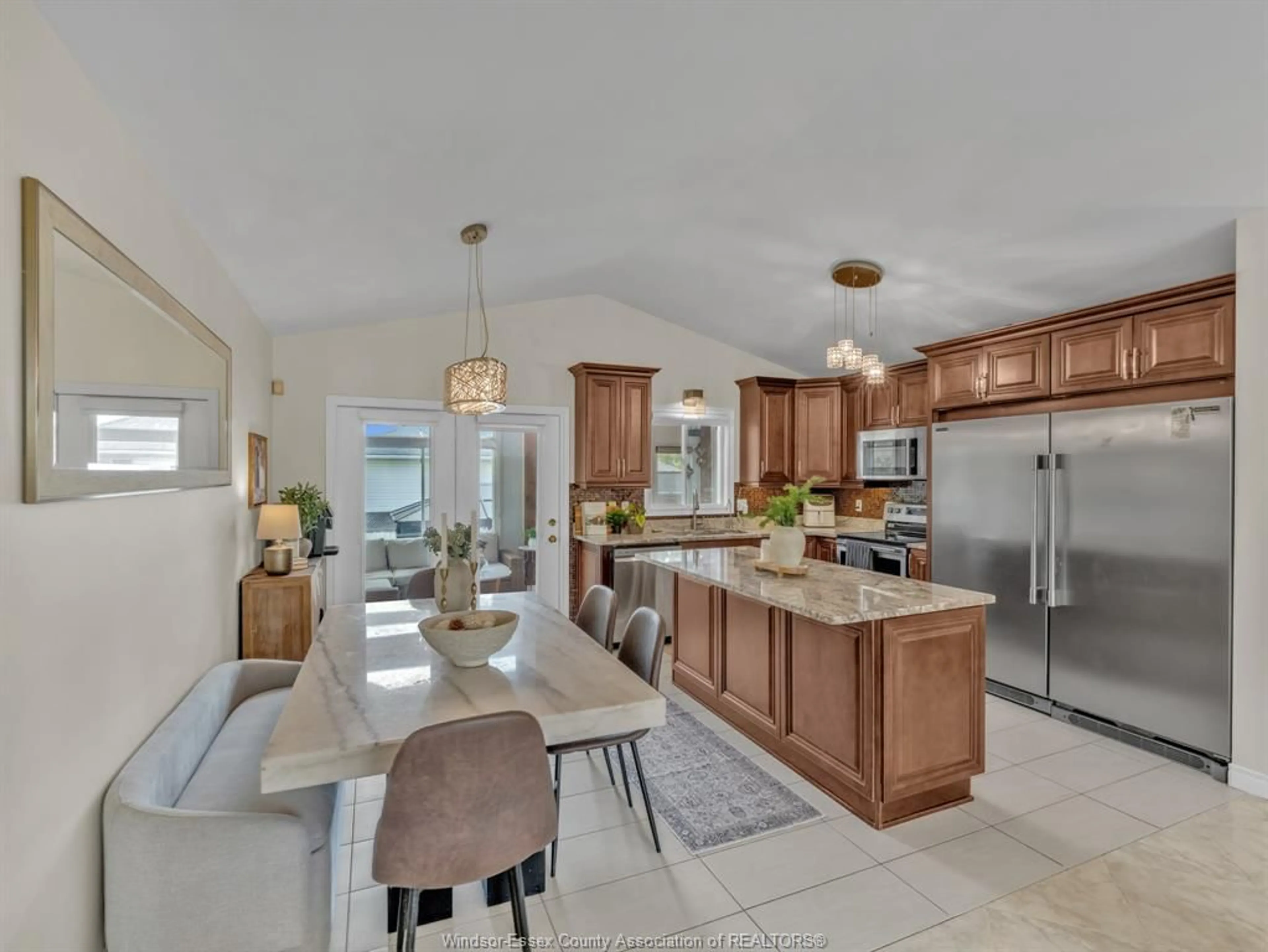 Open concept kitchen, ceramic/tile floor for 4690 JESSICA Way, Windsor Ontario N9G 2S4