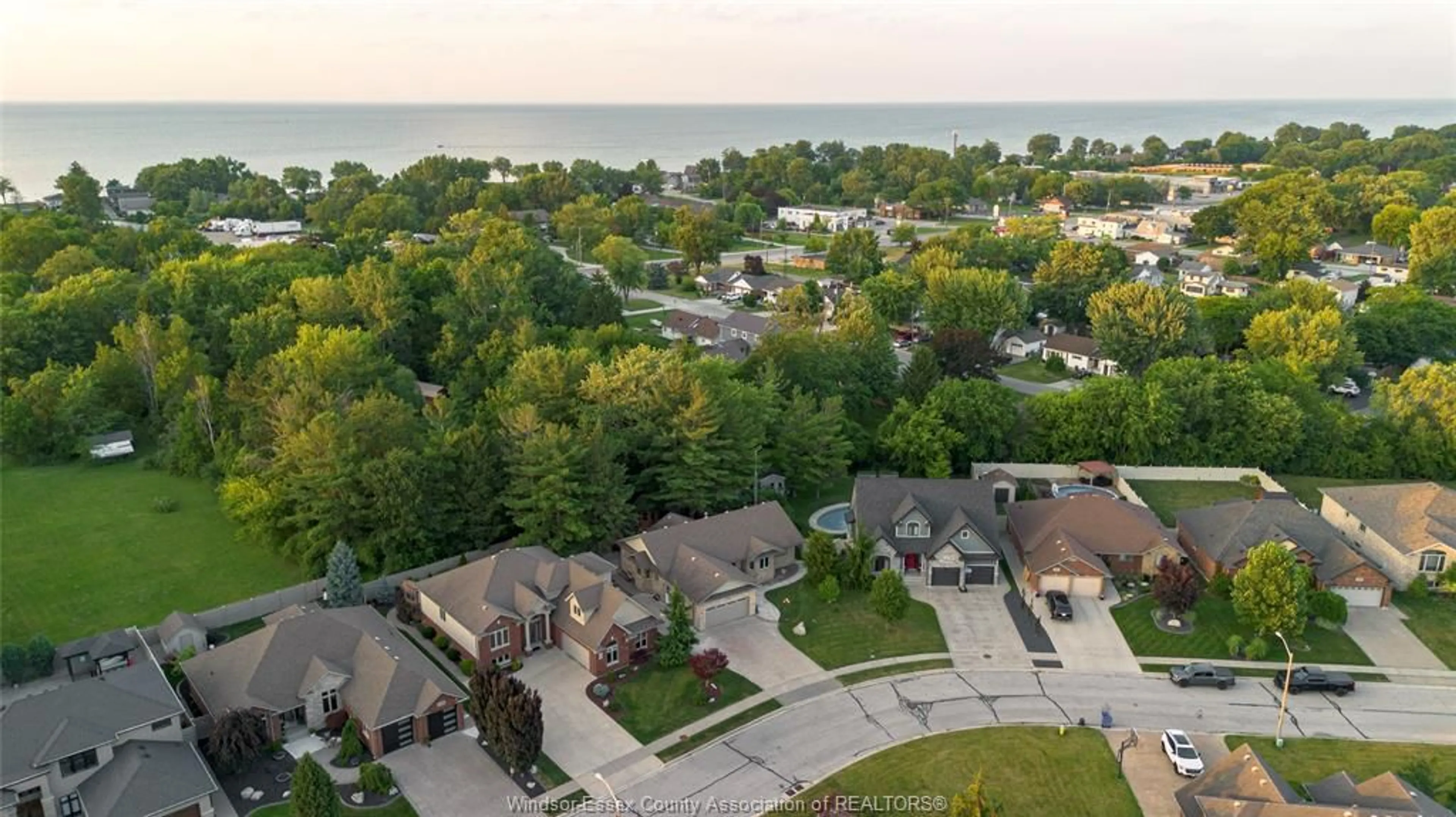 A pic from outside/outdoor area/front of a property/back of a property/a pic from drone, water/lake/river/ocean view for 1160 JILLIAN, Lakeshore Ontario N0R 1A0