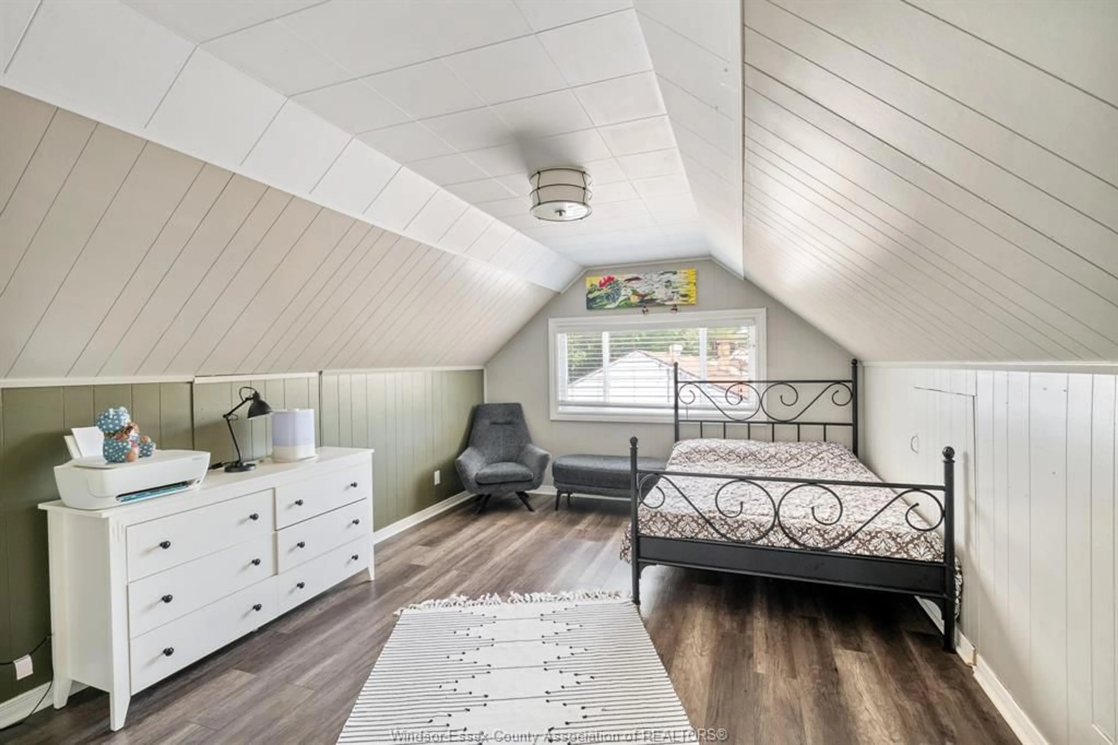 Bedroom with bed, wood/laminate floor for 3070 DANDURAND, Windsor Ontario N9E 2E6