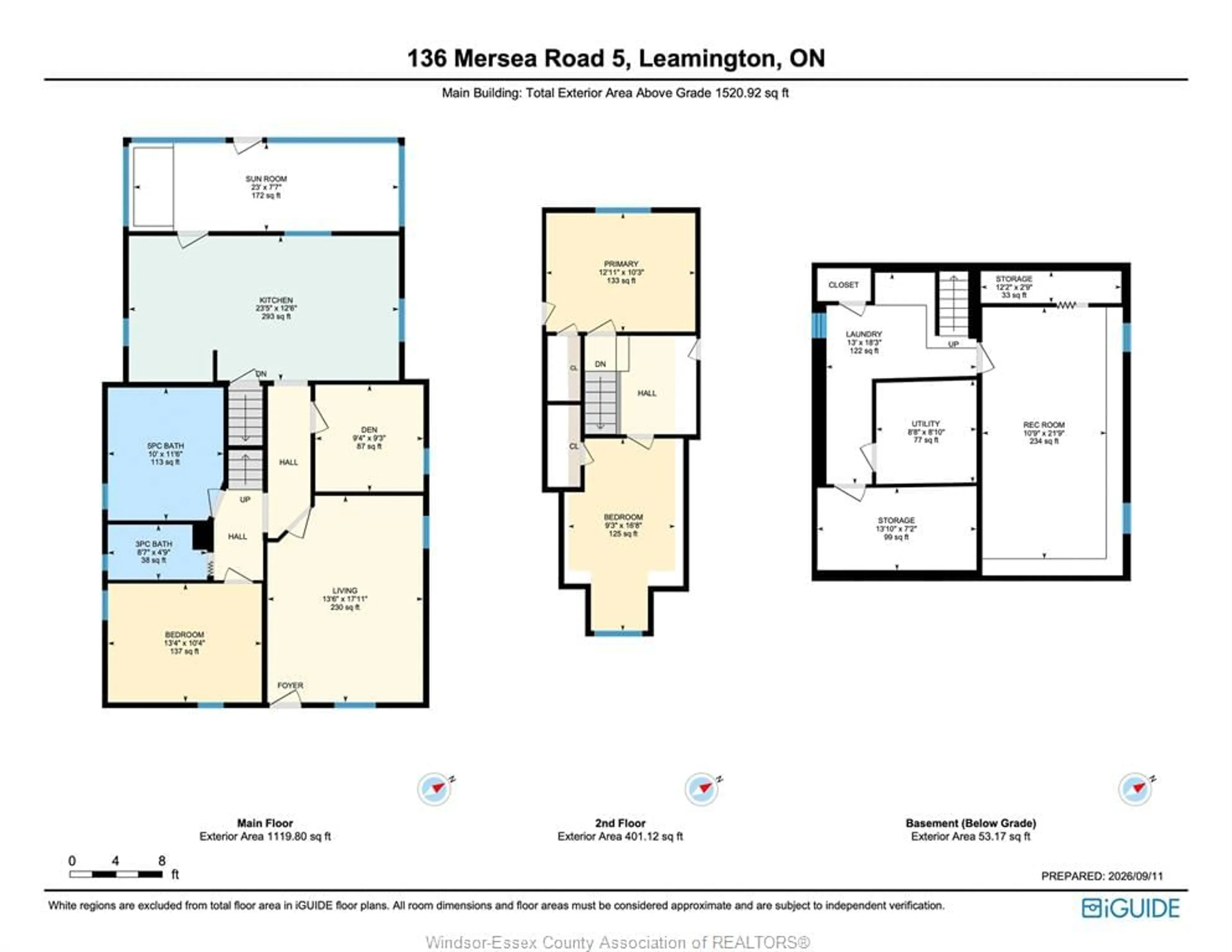 Floor plan for 136 MERSEA ROAD 5, Leamington Ontario N8H 3V5