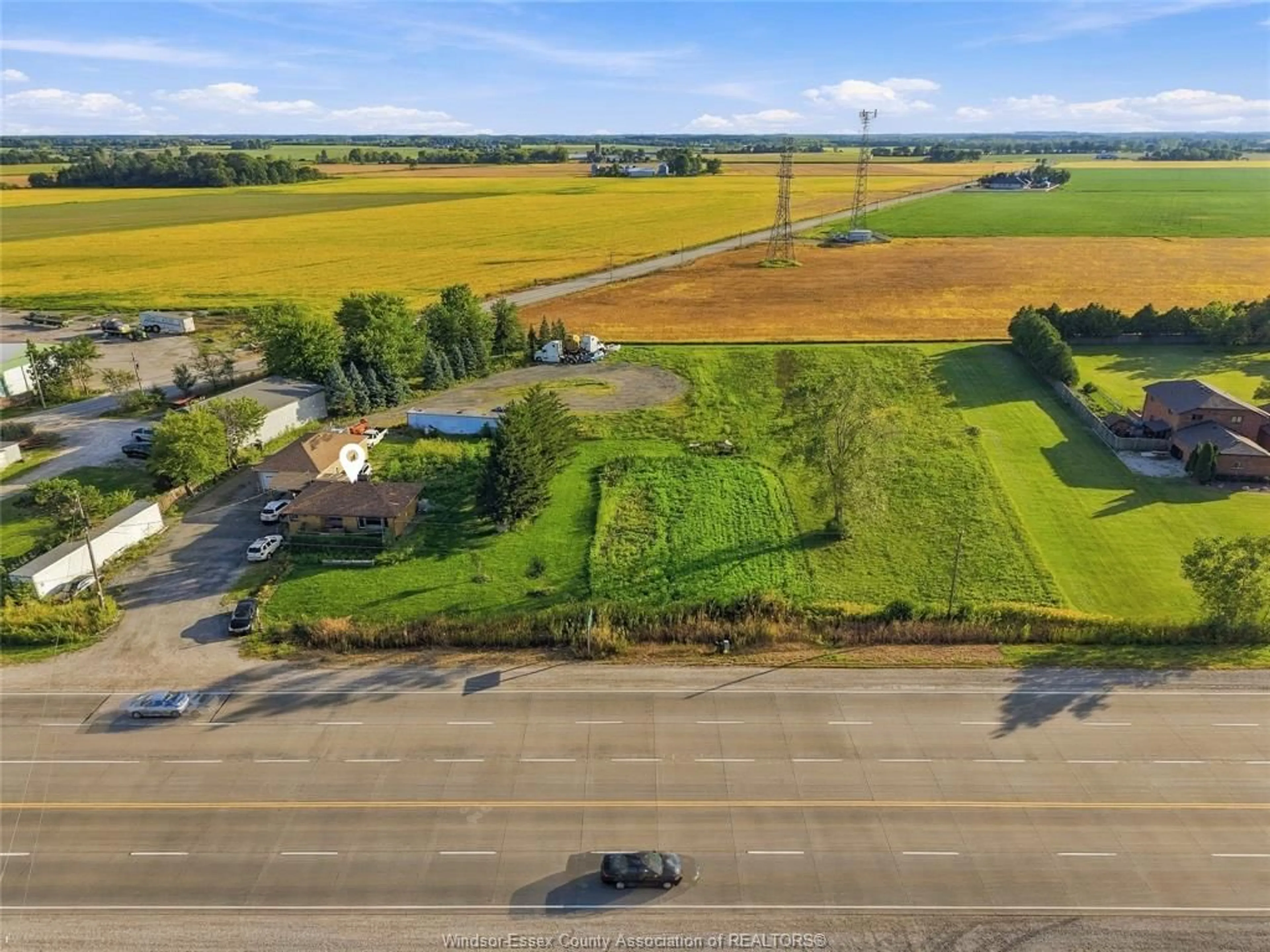 A pic from outside/outdoor area/front of a property/back of a property/a pic from drone, street for 5255 HIGHWAY 3, Maidstone Ontario N0R 1K0