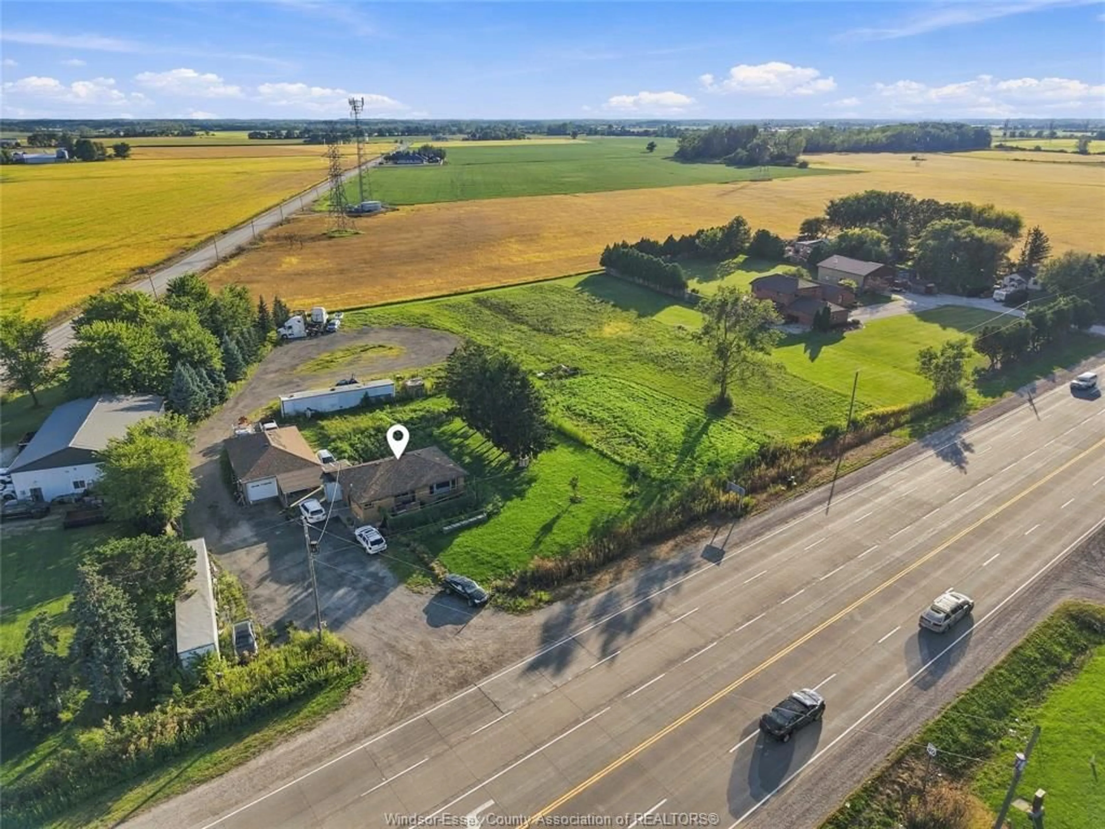 A pic from outside/outdoor area/front of a property/back of a property/a pic from drone, street for 5255 HIGHWAY 3, Maidstone Ontario N0R 1K0