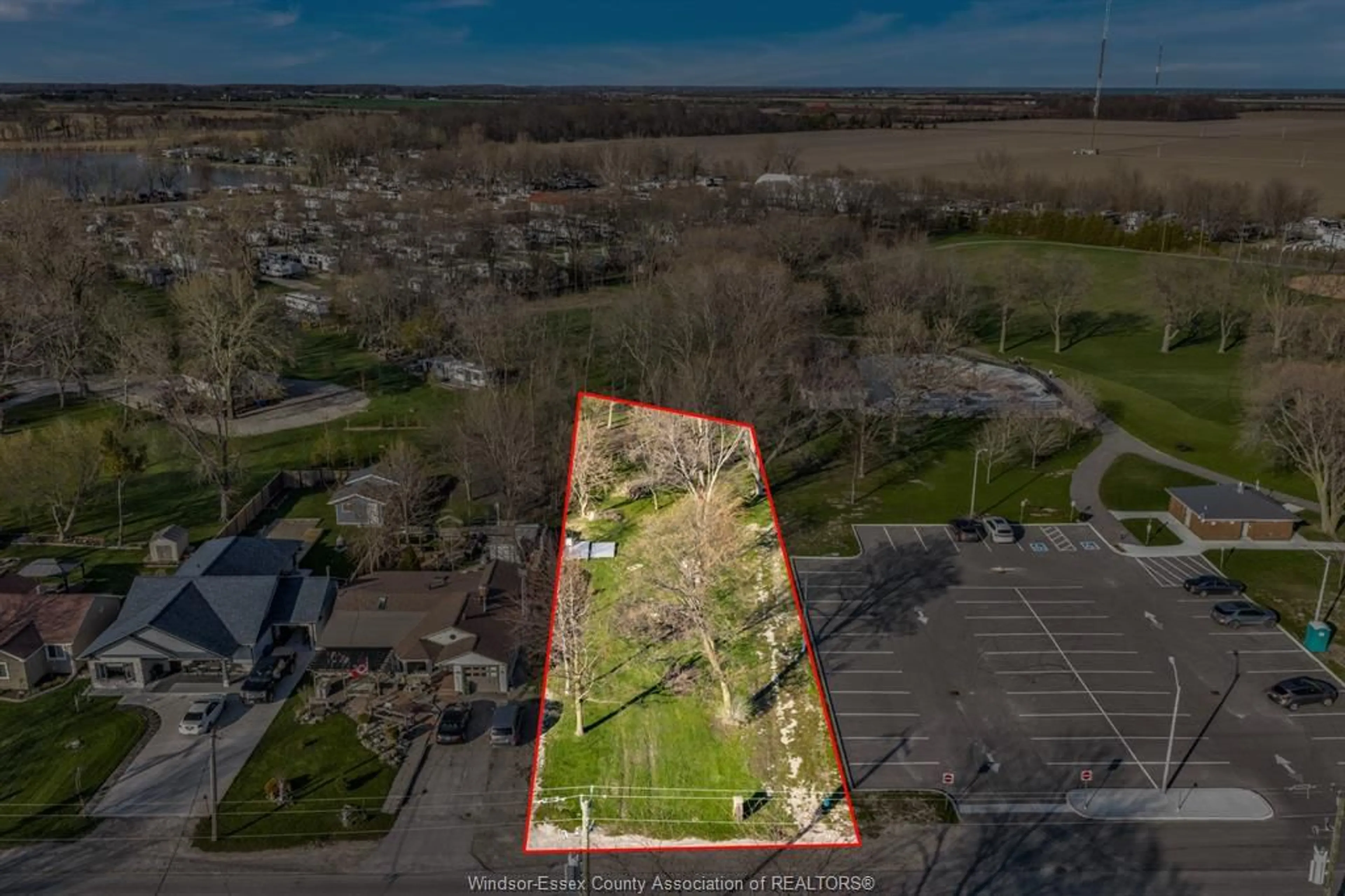 A pic from outside/outdoor area/front of a property/back of a property/a pic from drone, building for V/L POINT PELEE Dr, Leamington Ontario N8H 3V4