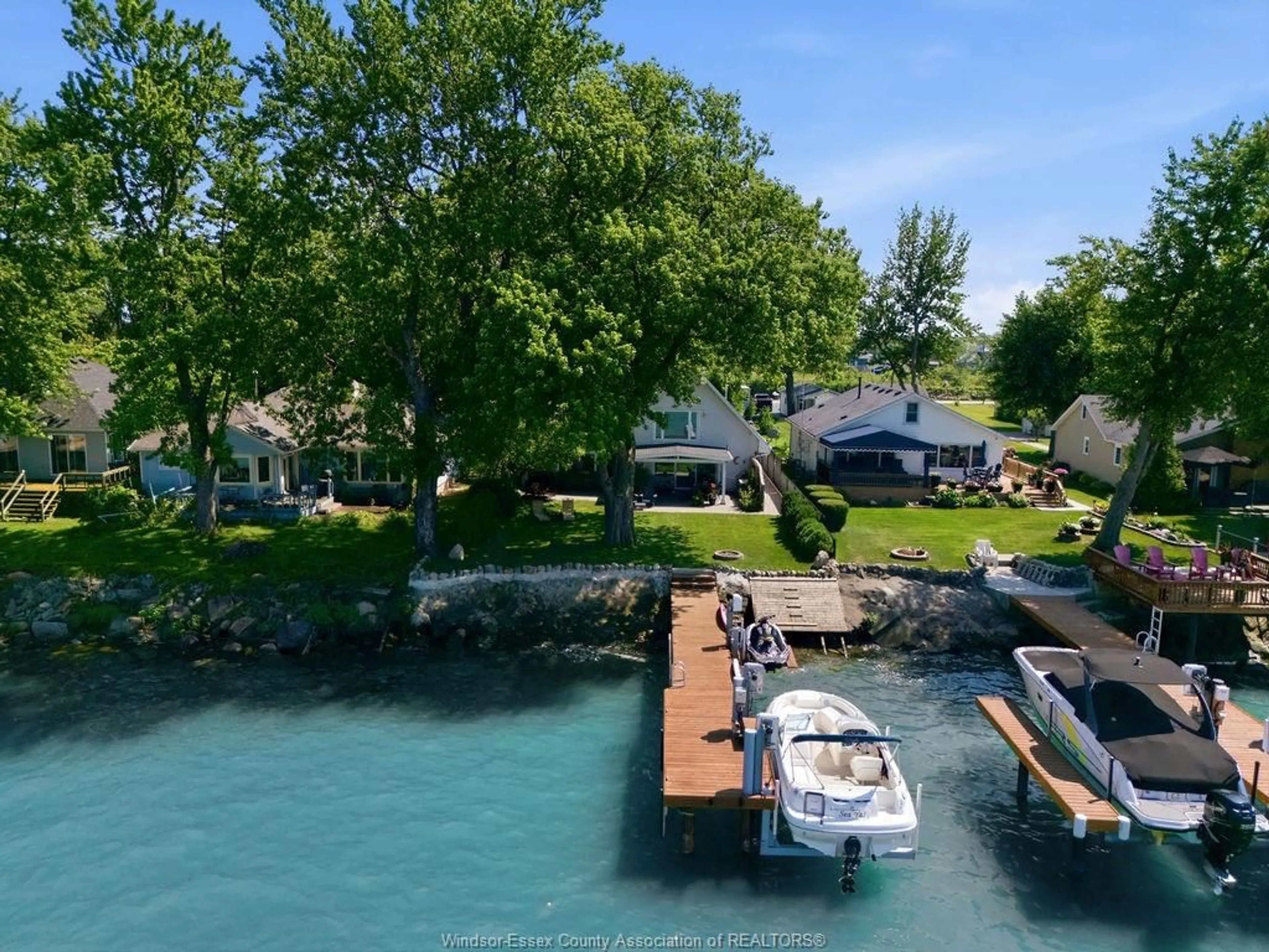 A pic from outside/outdoor area/front of a property/back of a property/a pic from drone, water/lake/river/ocean view for 431 CHARRON BEACH, Lakeshore Ontario N0R 1A0