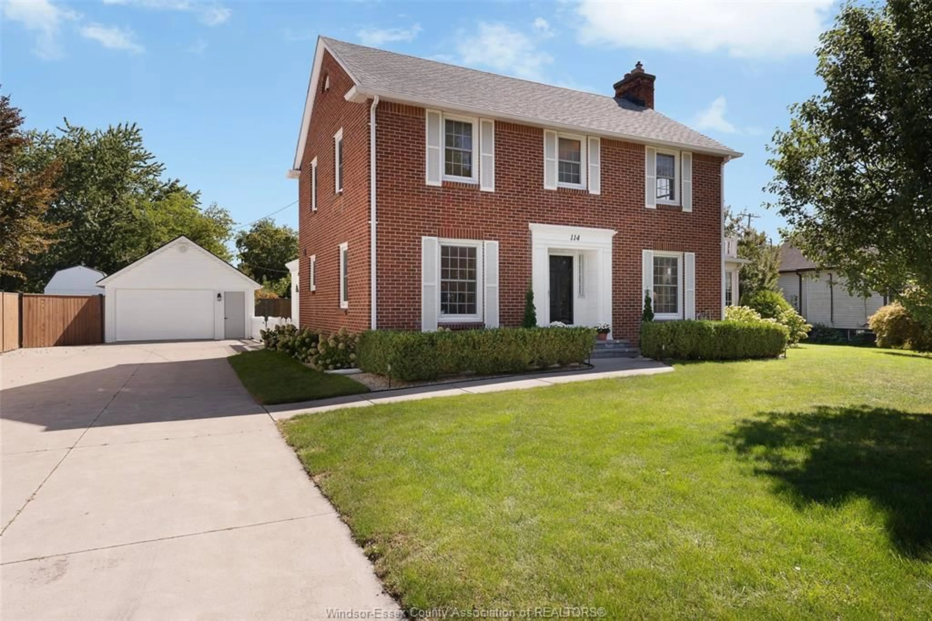 Home with brick exterior material, street for 114 WALNUT St, Harrow Ontario N0R 1G0