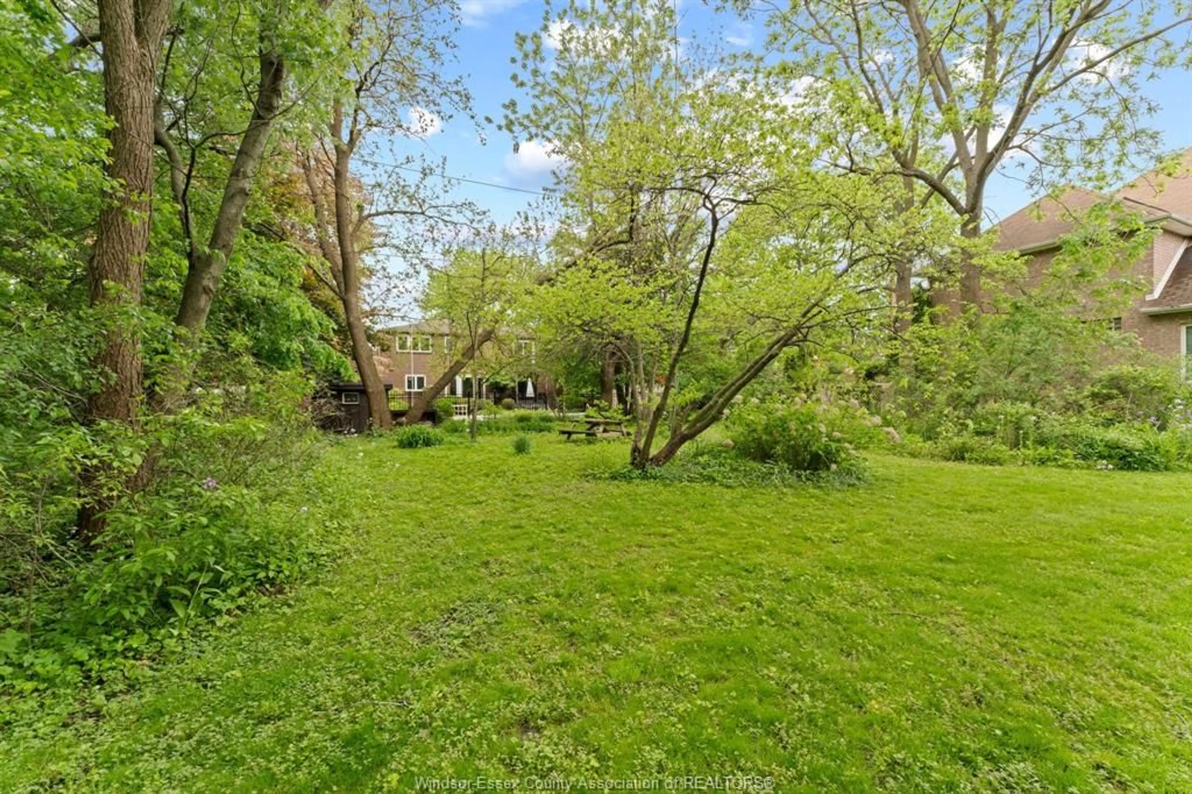 A pic from outside/outdoor area/front of a property/back of a property/a pic from drone, forest/trees view for 3699 Inglewood Ave, Windsor Ontario N9E 4P3