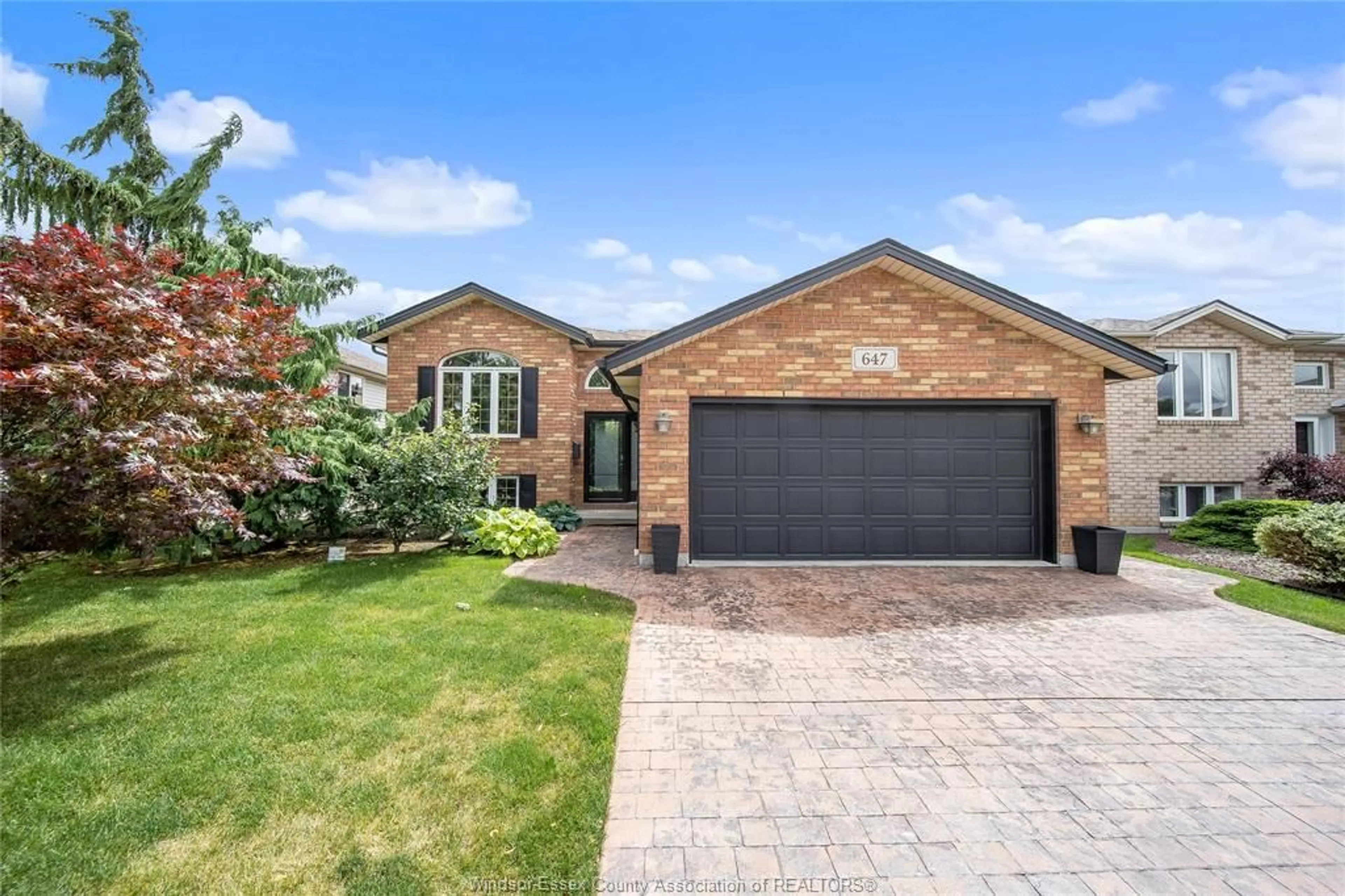 Home with brick exterior material, street for 647 ALPENROSE Crt, Windsor Ontario N9G 2X7