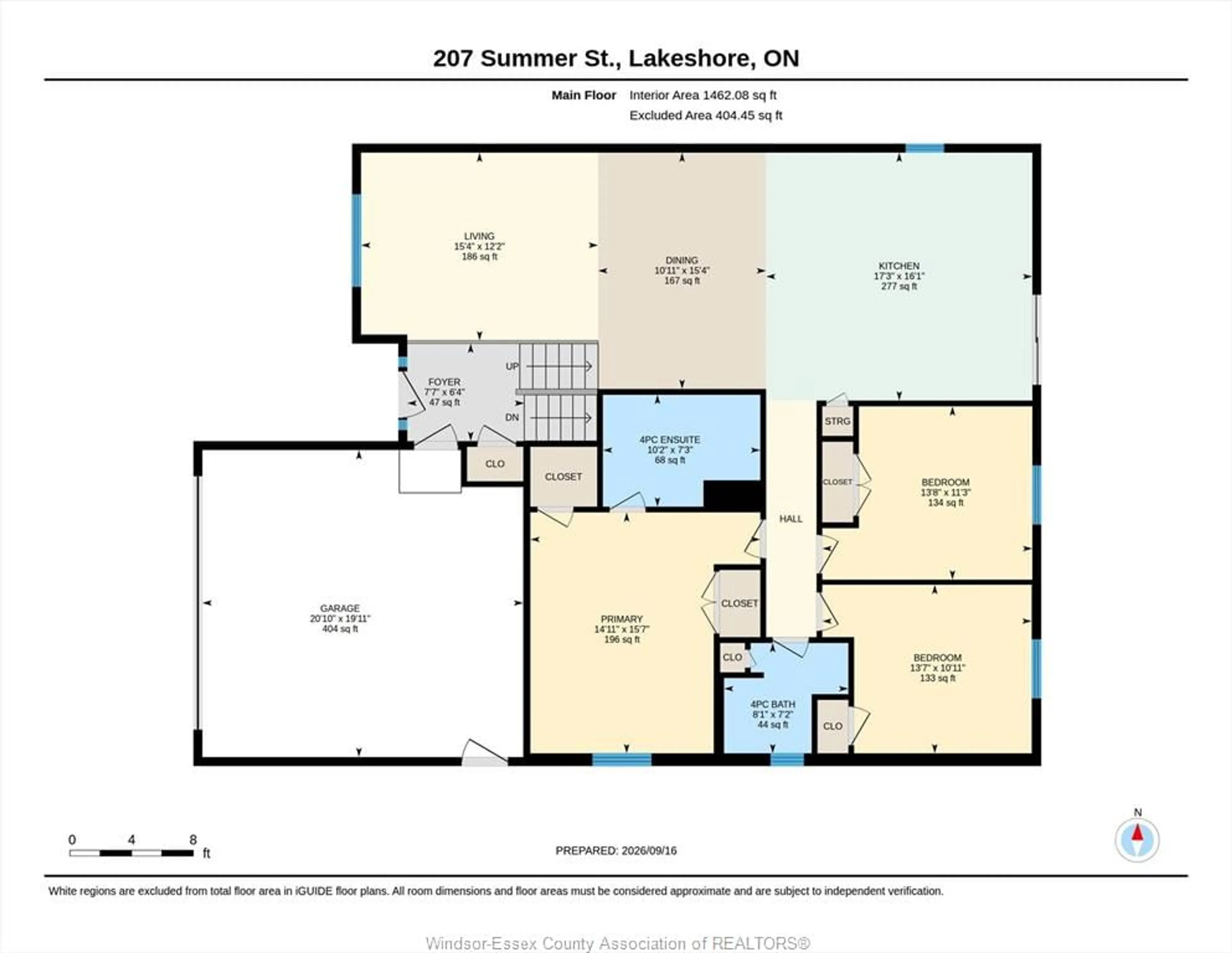 Floor plan for 207 SUMMER St, Belle River Ontario N8L 0G6