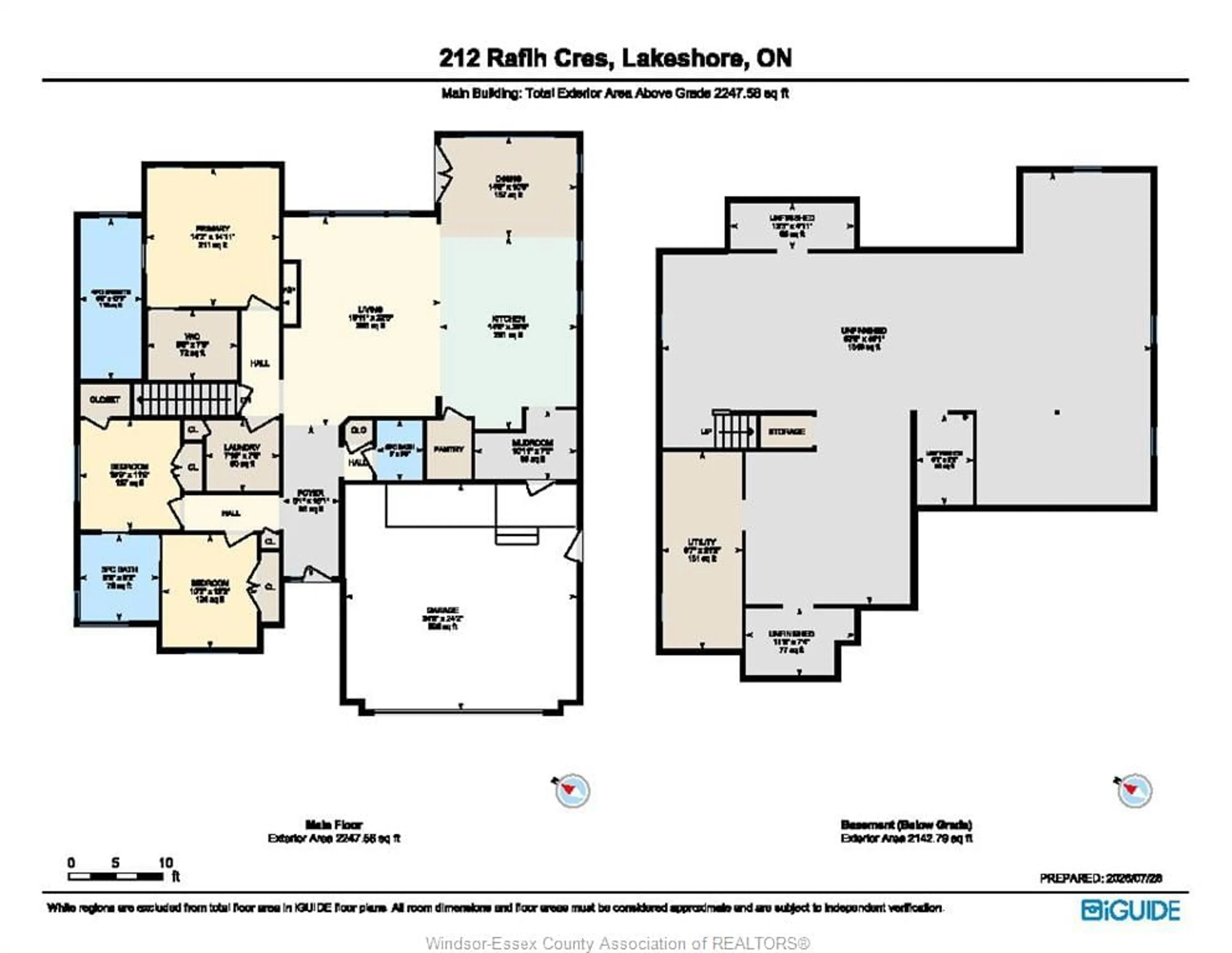 Floor plan for 212 RAFIH Cres, Lakeshore Ontario N0R 1A0