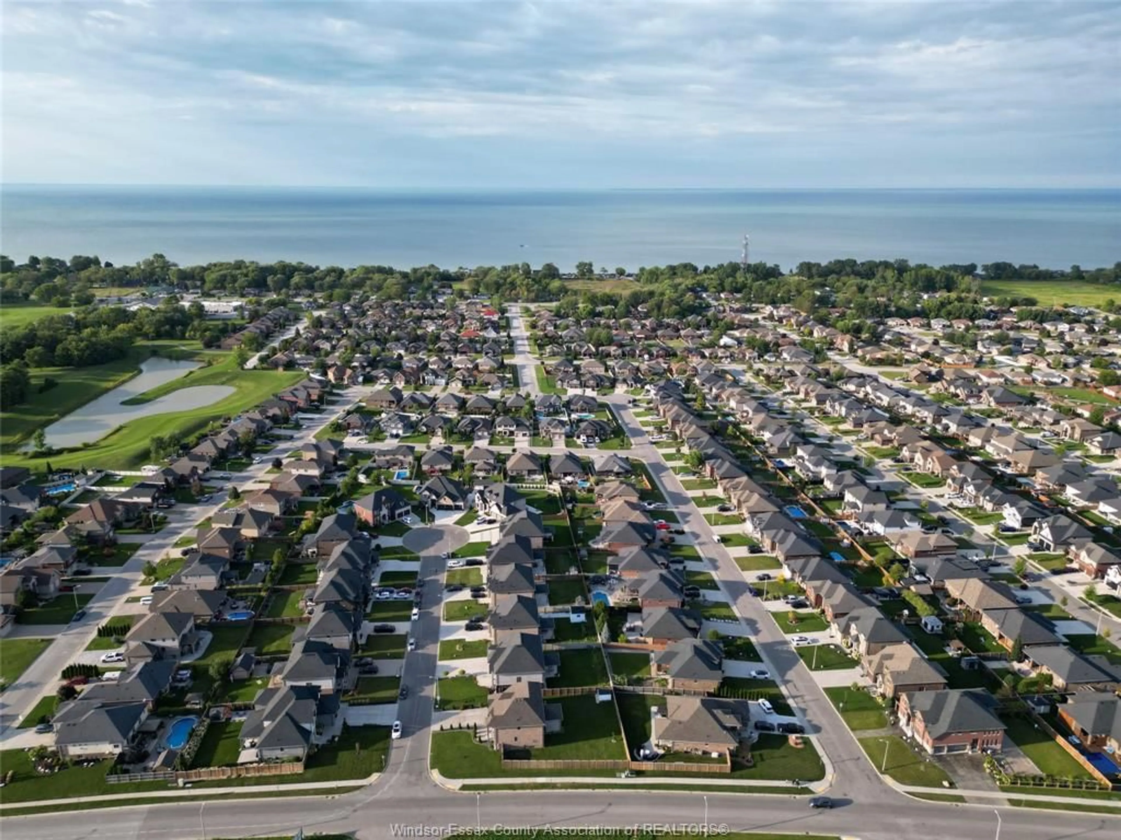 A pic from outside/outdoor area/front of a property/back of a property/a pic from drone, water/lake/river/ocean view for 264 ARKONA, Lakeshore Ontario N8L 0S6