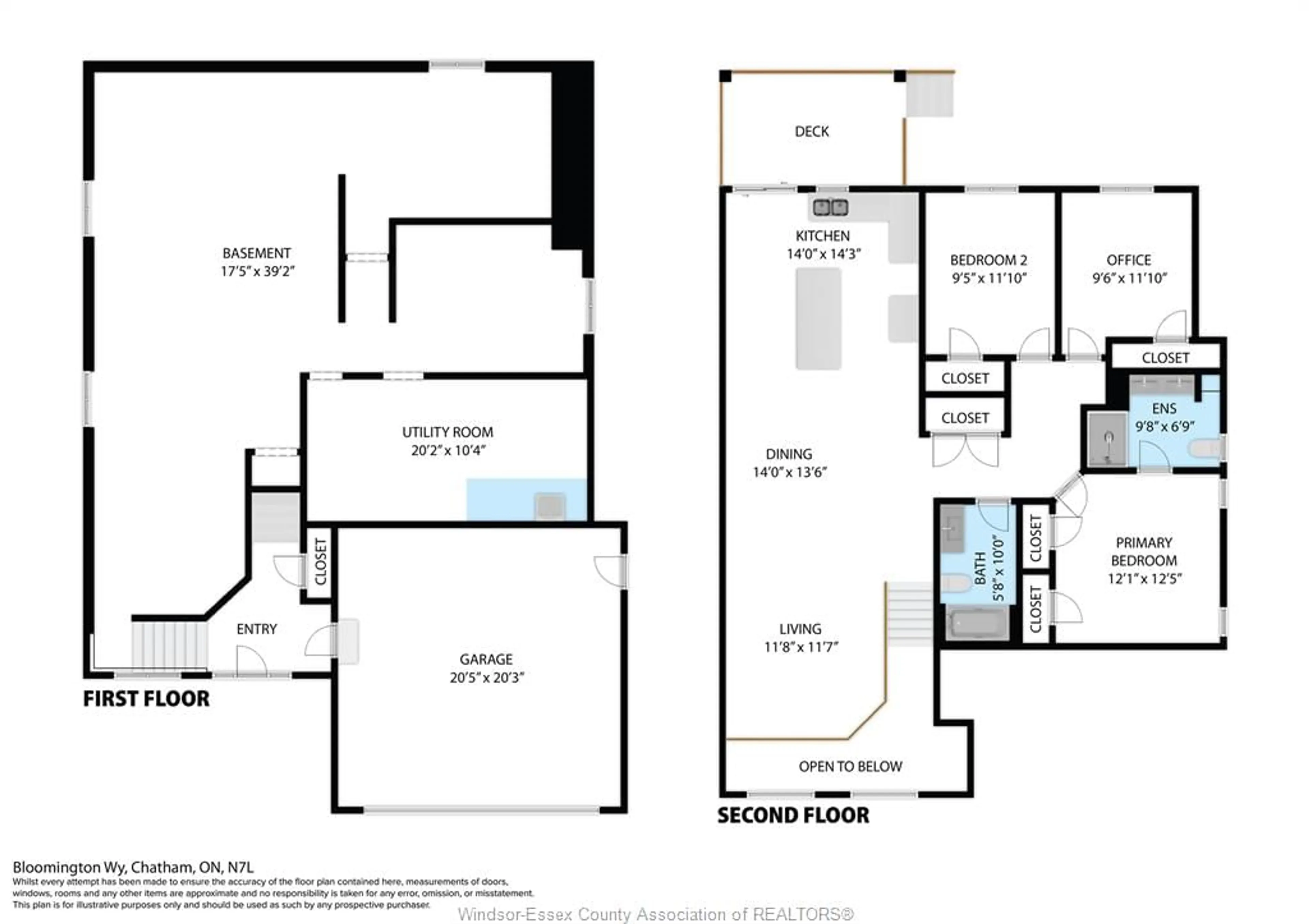 Floor plan for 47 Bloomington Way, Chatham Ontario N7L 0H2