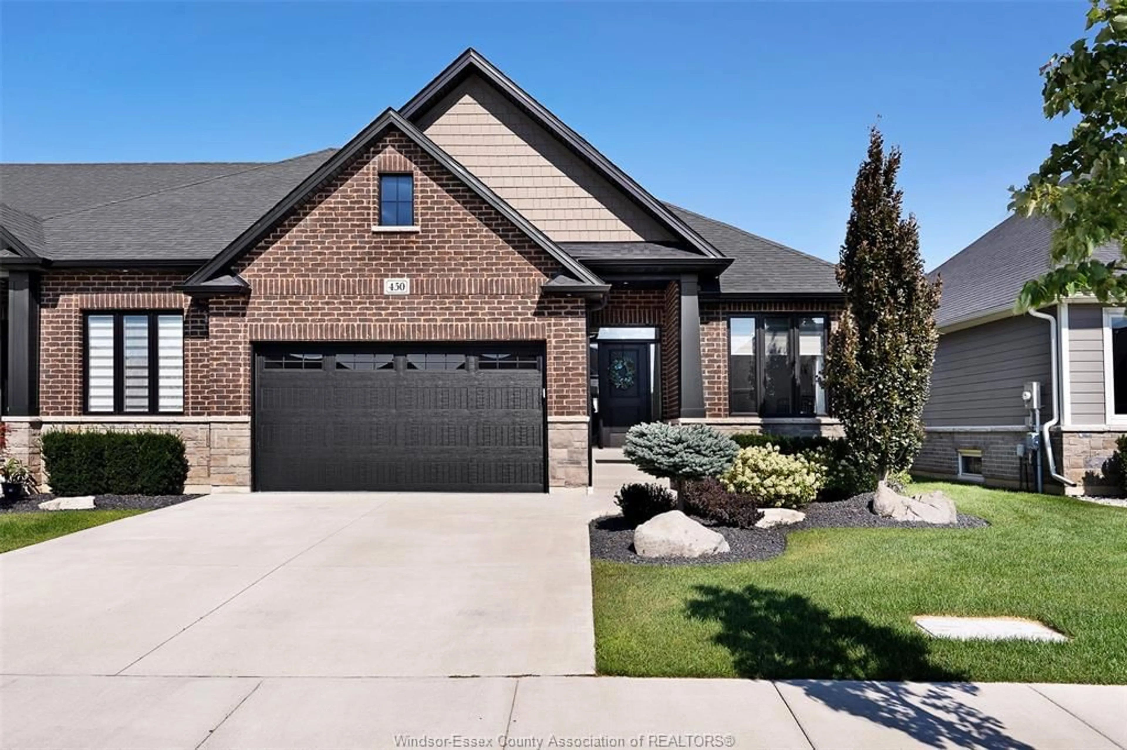 Home with brick exterior material, street for 450 BRUNMAR Cres, Lakeshore Ontario N8L 0Y2