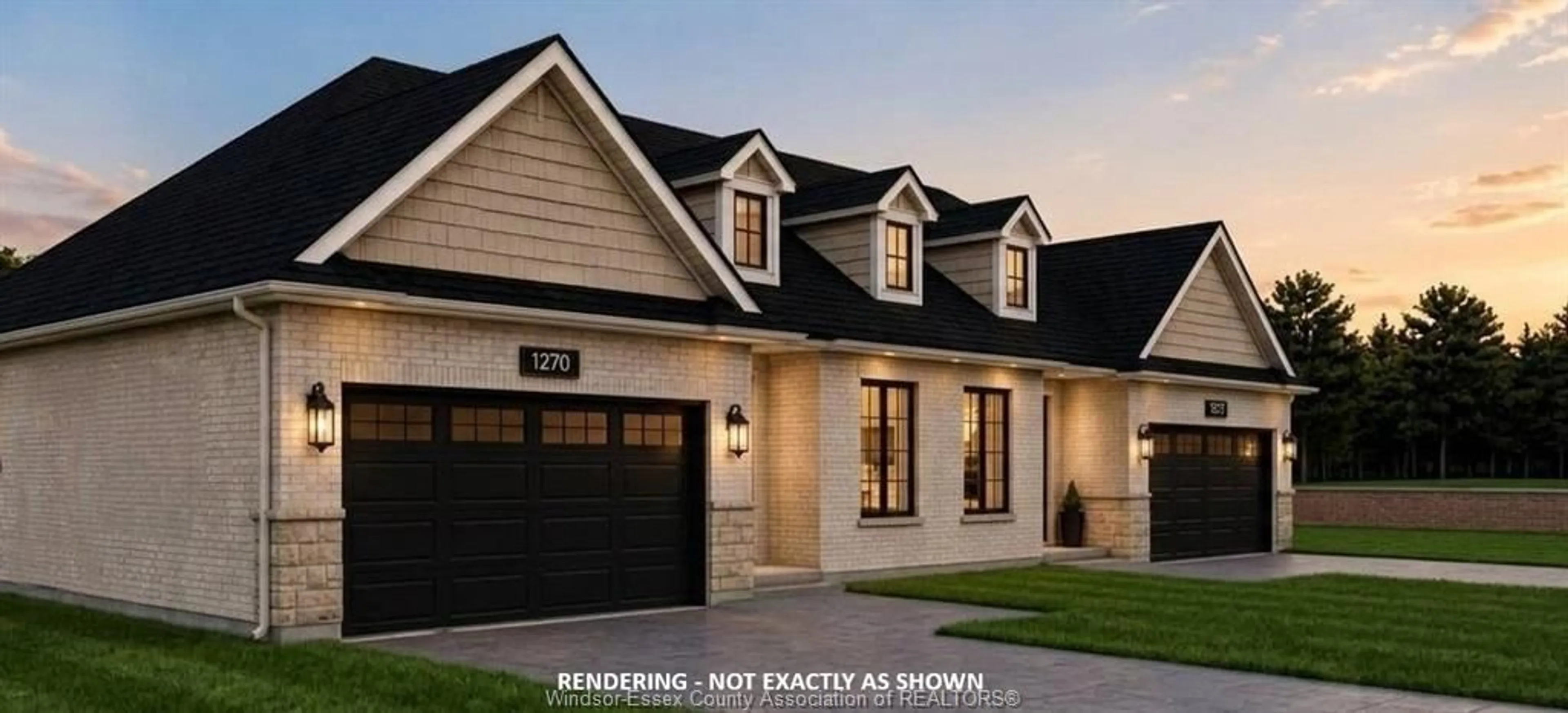 Home with vinyl exterior material, street for 1272 MAPLE, LaSalle Ontario N9H 2H1