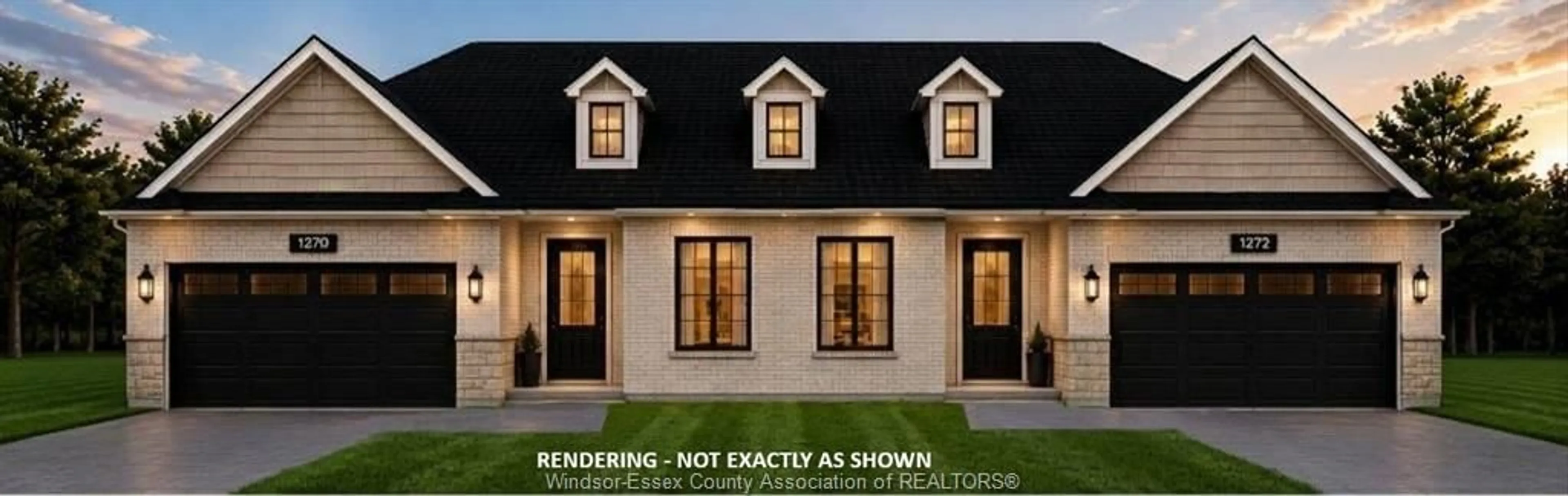 Home with vinyl exterior material, street for 1272 MAPLE, LaSalle Ontario N9H 2H1