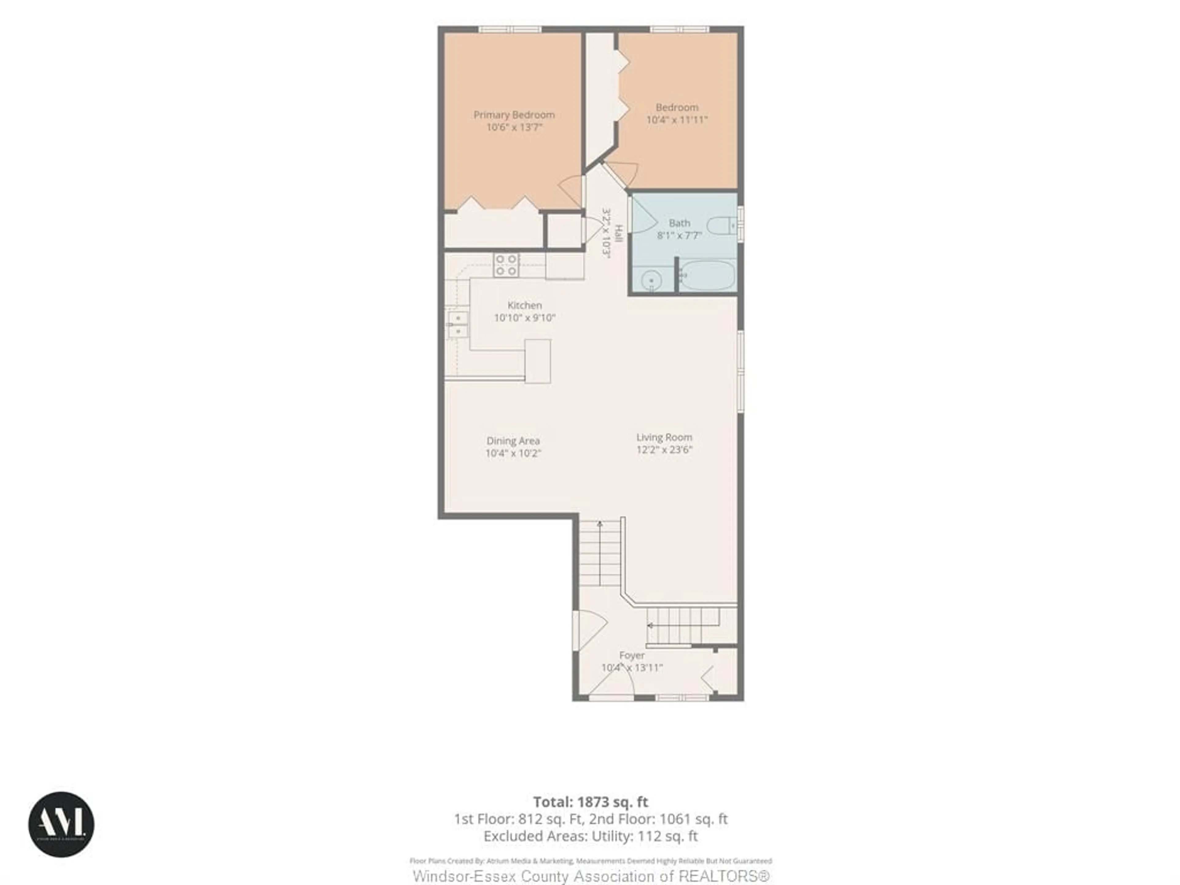 Floor plan for 4130 St. Clair Ave., Sandwich West Ontario N9H 2N4