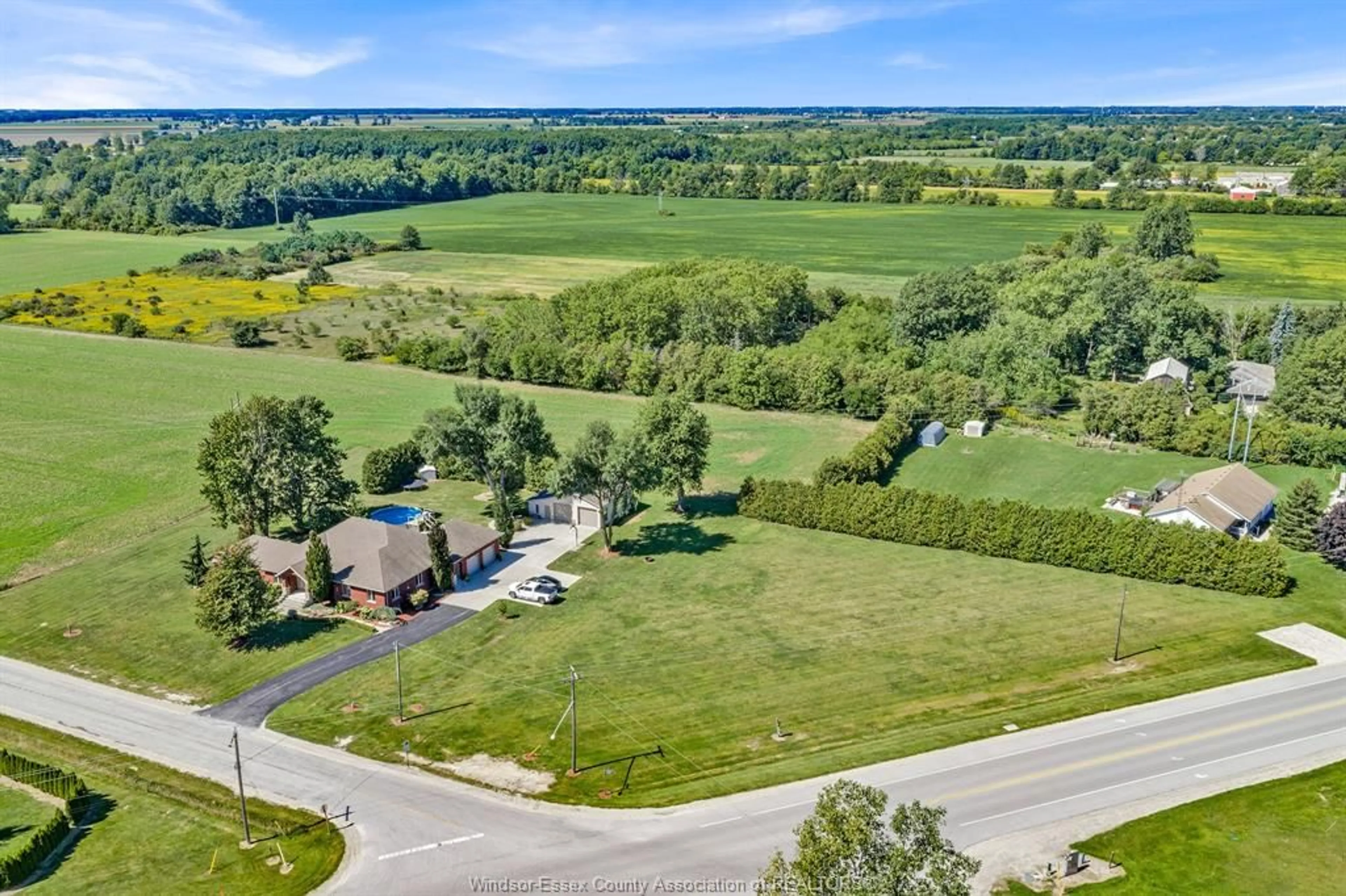 A pic from outside/outdoor area/front of a property/back of a property/a pic from drone, water/lake/river/ocean view for 374 INMAN Sideroad, Kingsville Ontario N0P 2G0