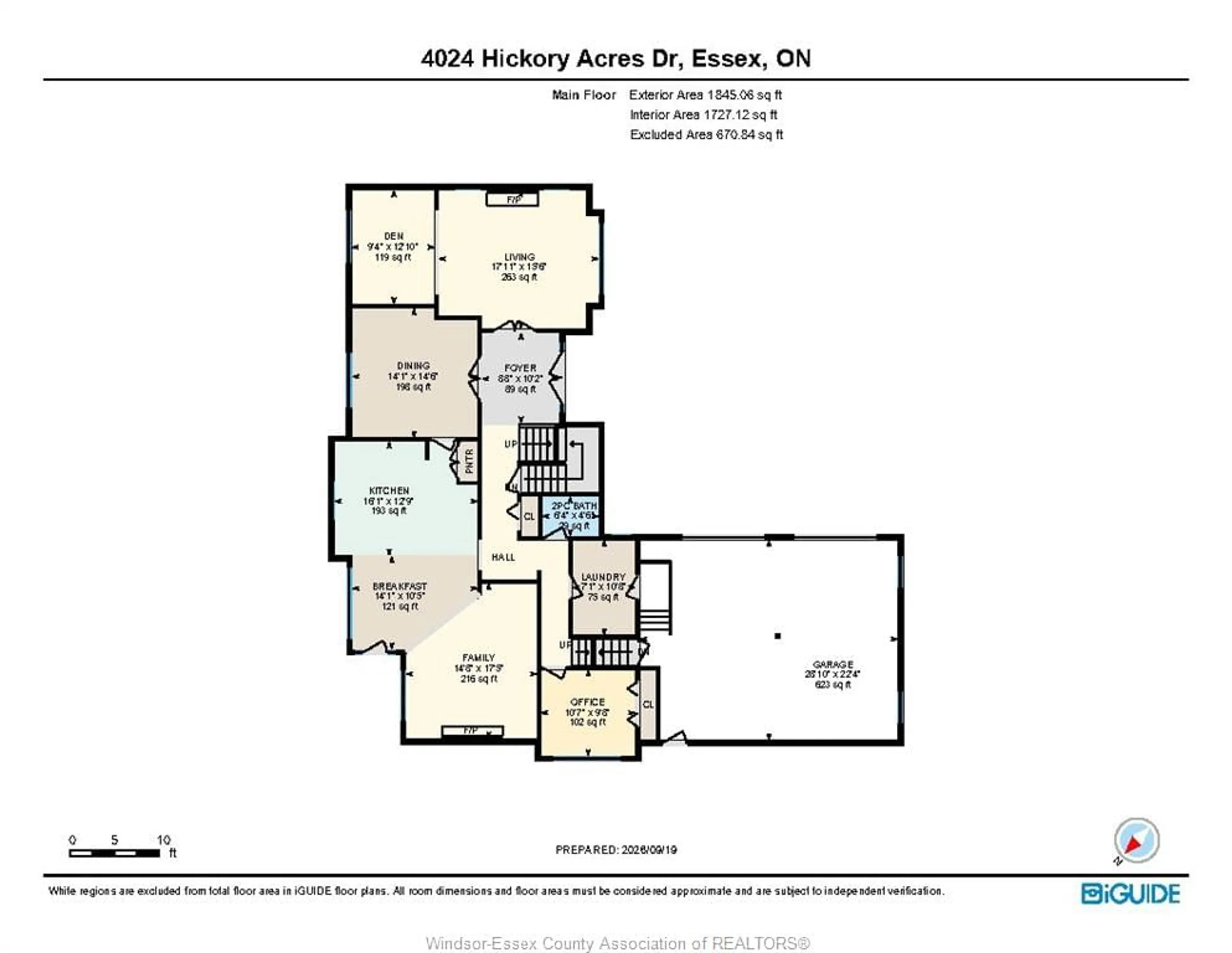 Floor plan for 4024 HICKORY ACRES Dr, Harrow Ontario N0R 1G0