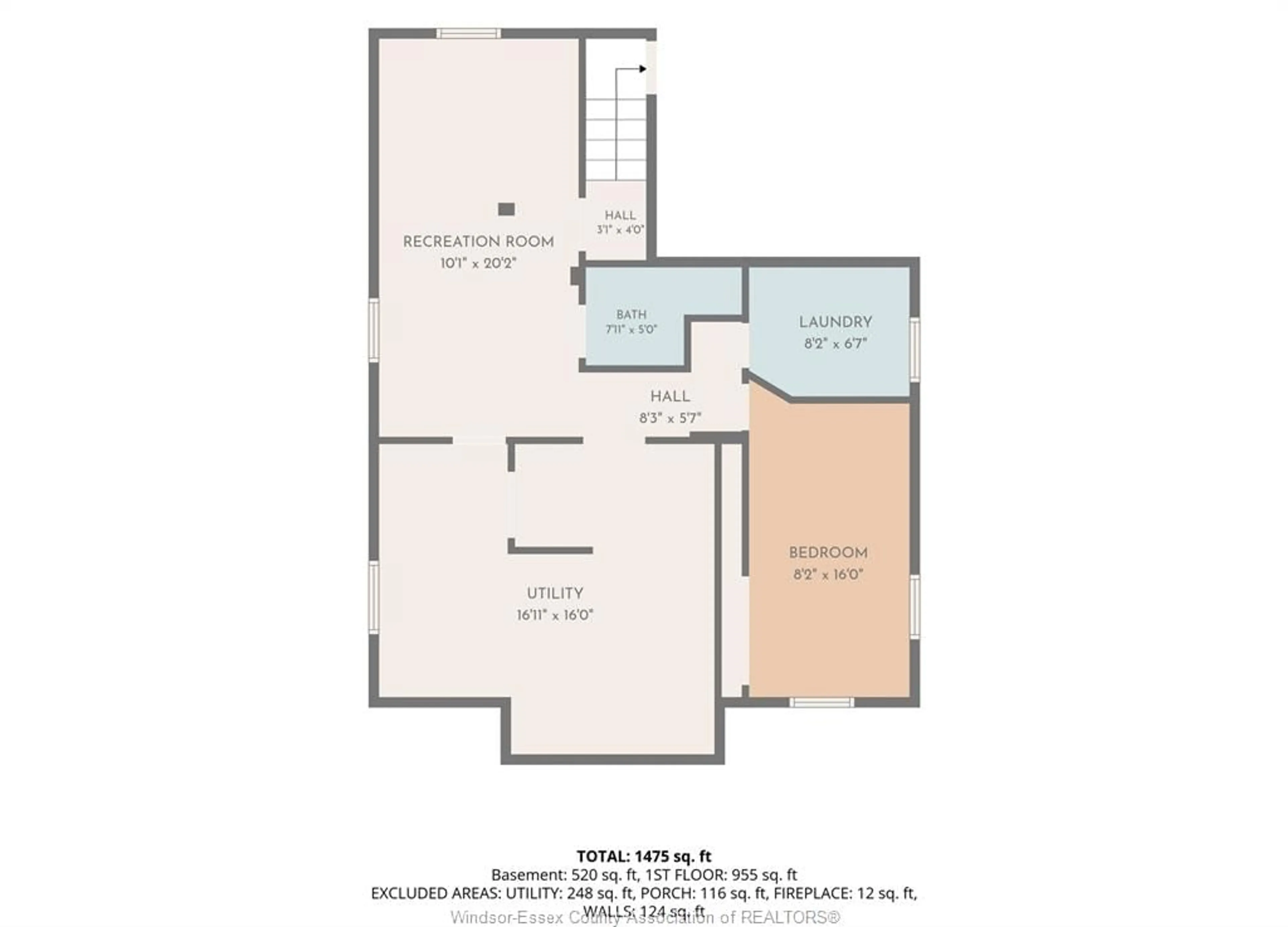 Floor plan for 1351 FRANCOIS Rd, Windsor Ontario N8Y 4L2