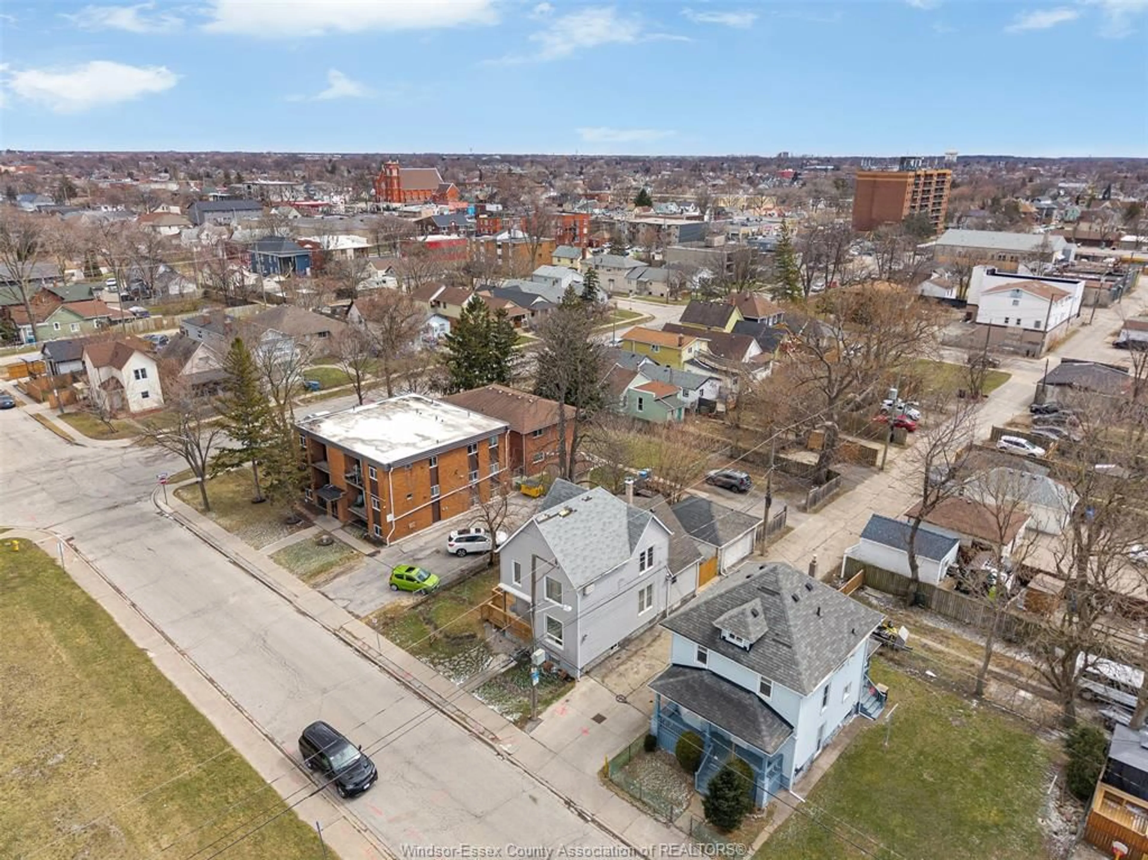 A pic from outside/outdoor area/front of a property/back of a property/a pic from drone, street for 559 ASSUMPTION, Windsor Ontario N9A 3B3