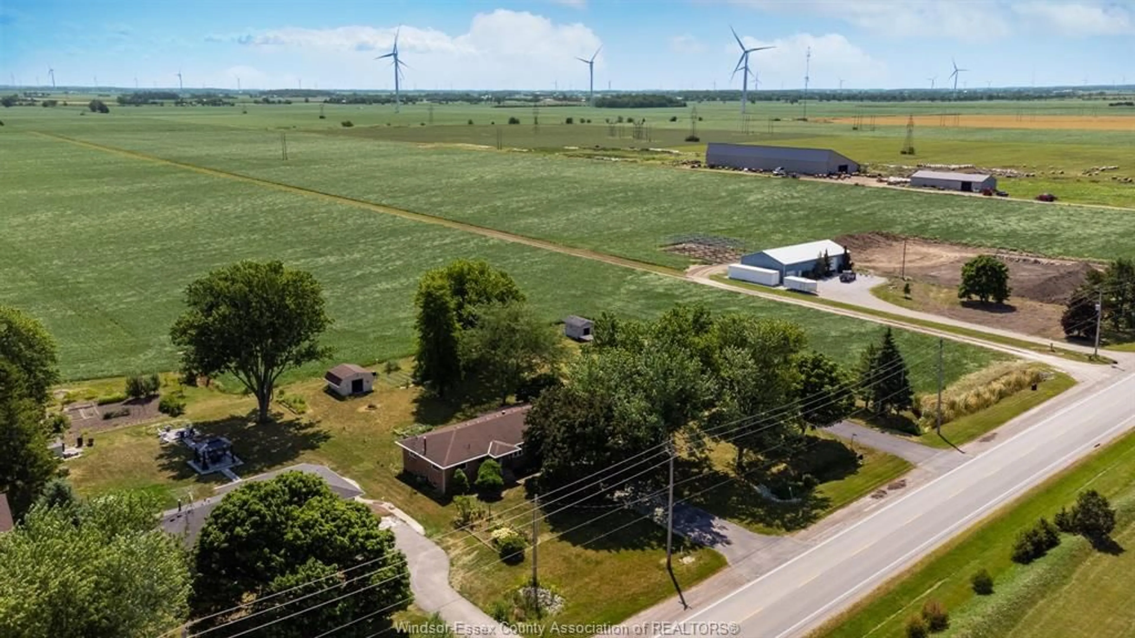 A pic from outside/outdoor area/front of a property/back of a property/a pic from drone, unknown for 1308 COUNTY RD 27, Lakeshore Ontario N0R 1A0