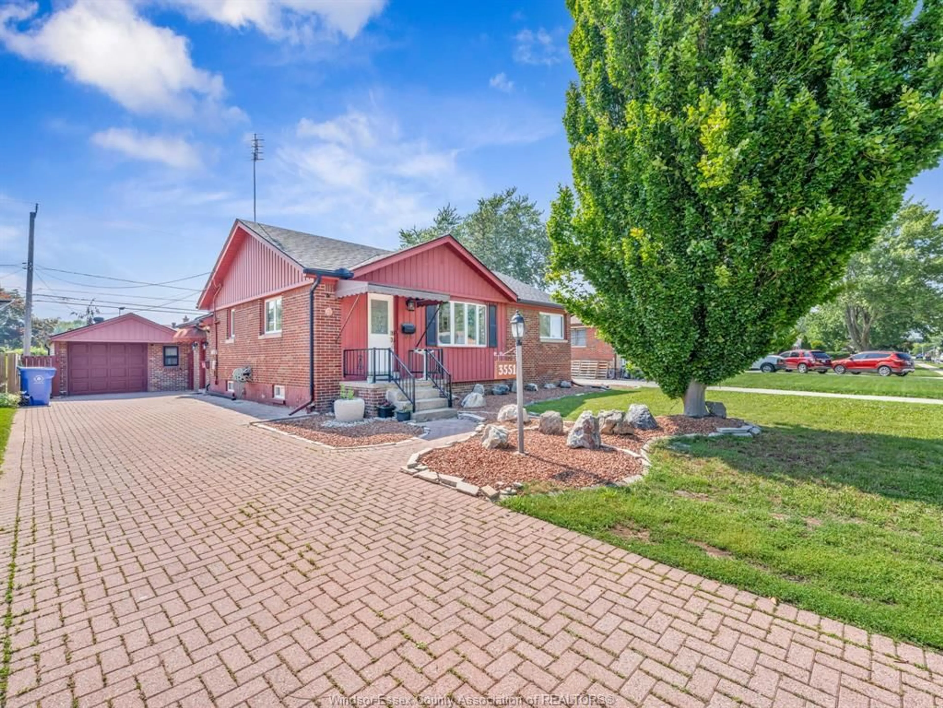 Home with brick exterior material, street for 3551 DOMINION Blvd, Windsor Ontario N9E 2P1