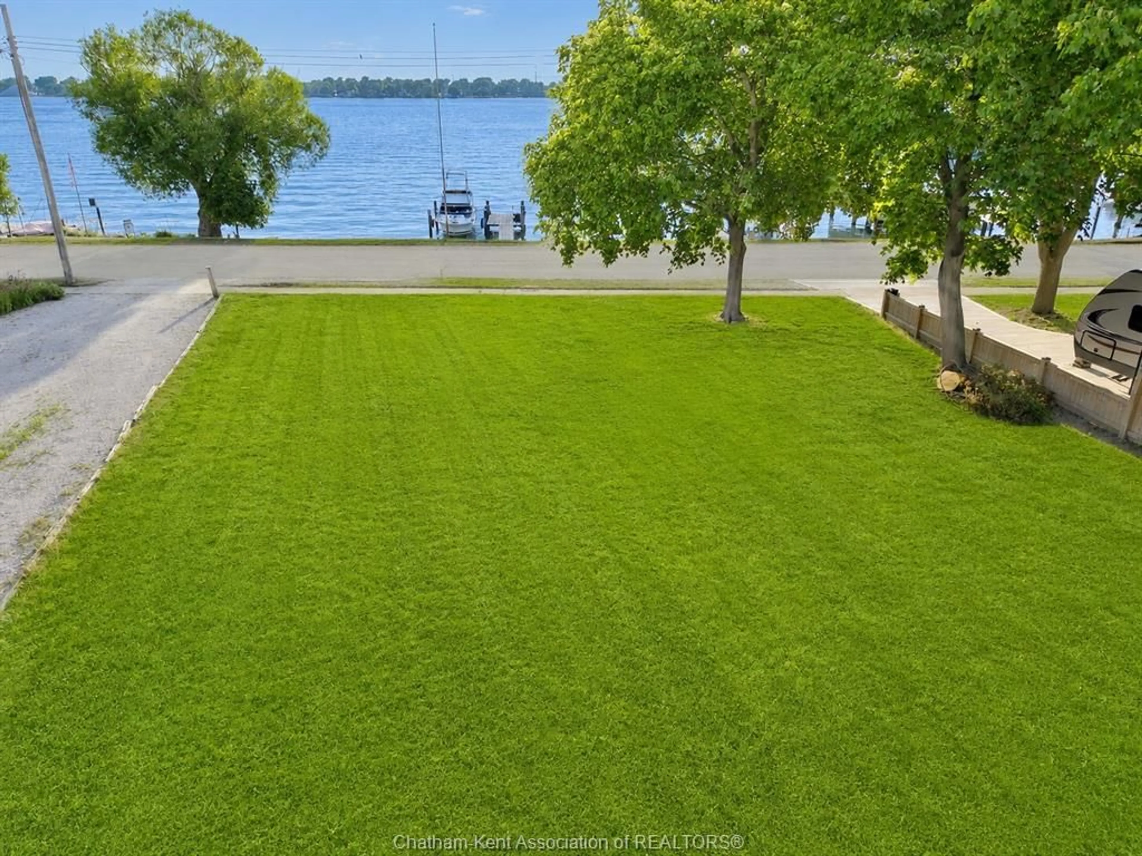 A pic from outside/outdoor area/front of a property/back of a property/a pic from drone, water/lake/river/ocean view for 3506 WATER St, Sombra Ontario N0P 2H0