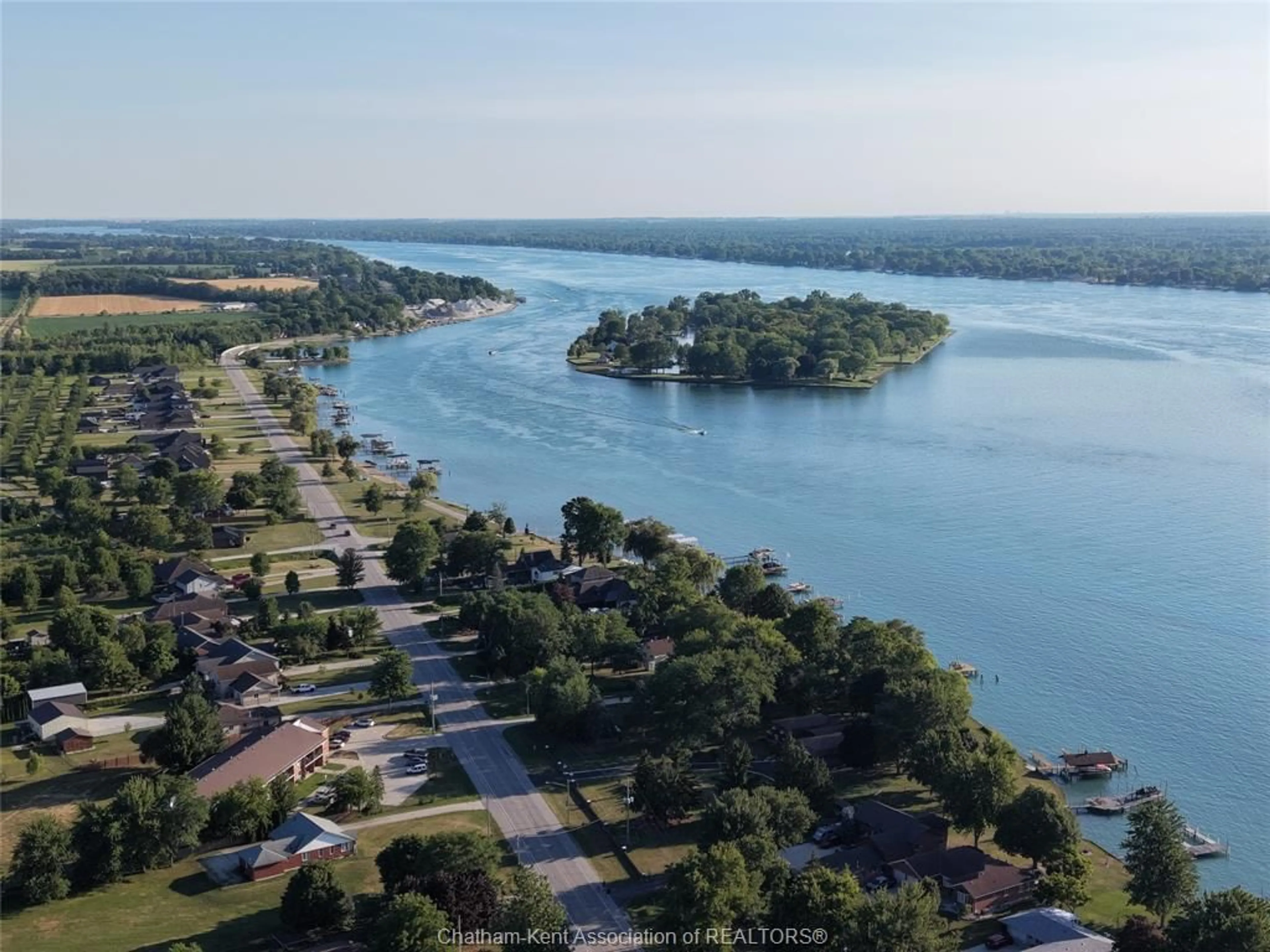 A pic from outside/outdoor area/front of a property/back of a property/a pic from drone, water/lake/river/ocean view for 3506 WATER St, Sombra Ontario N0P 2H0