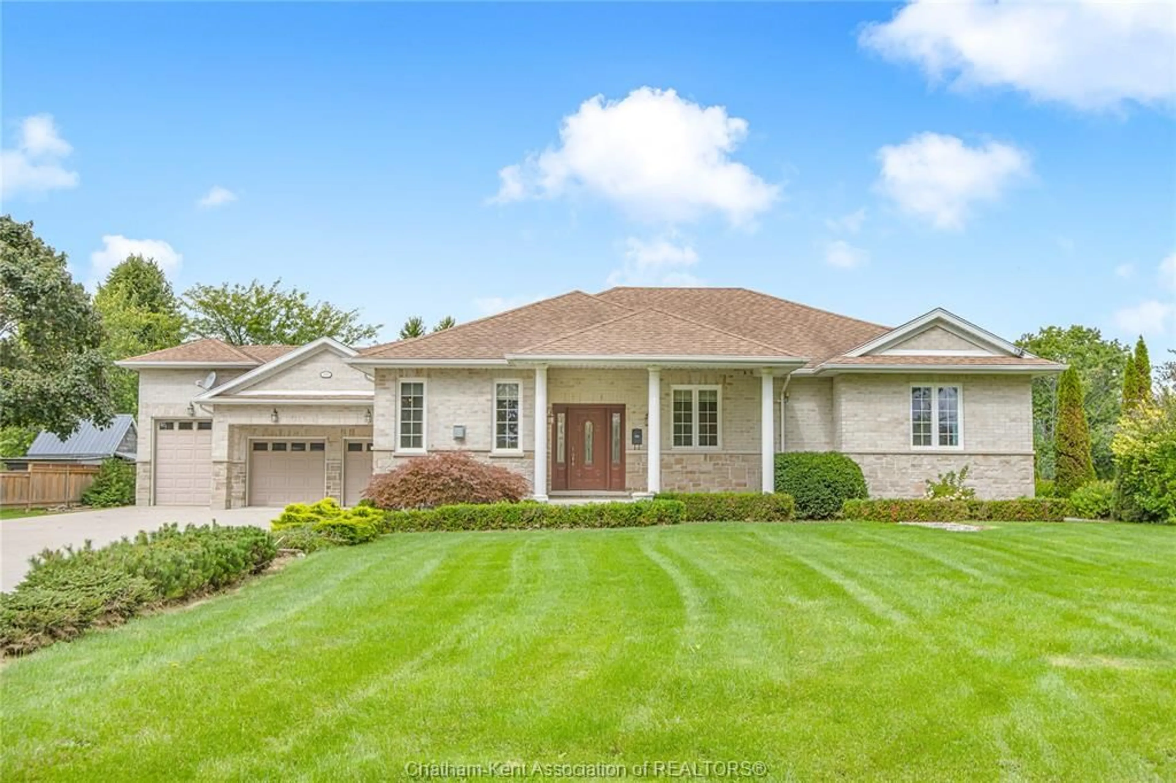 Home with vinyl exterior material, street for 11507 LAGONDA Way, Rondeau Ontario N0P 1X0