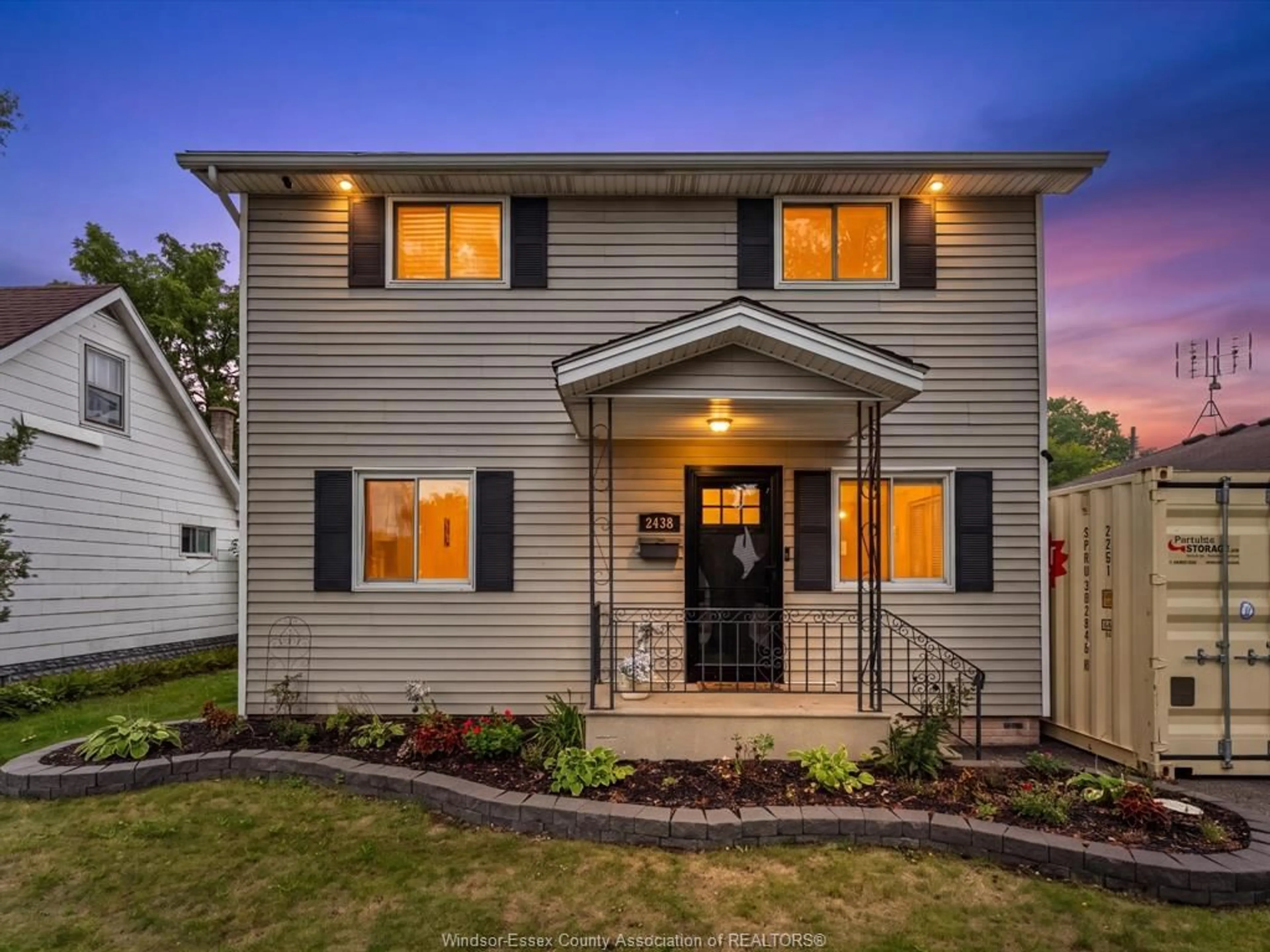 Home with vinyl exterior material, street for 2438 Francois, Windsor Ontario N8W 4T4