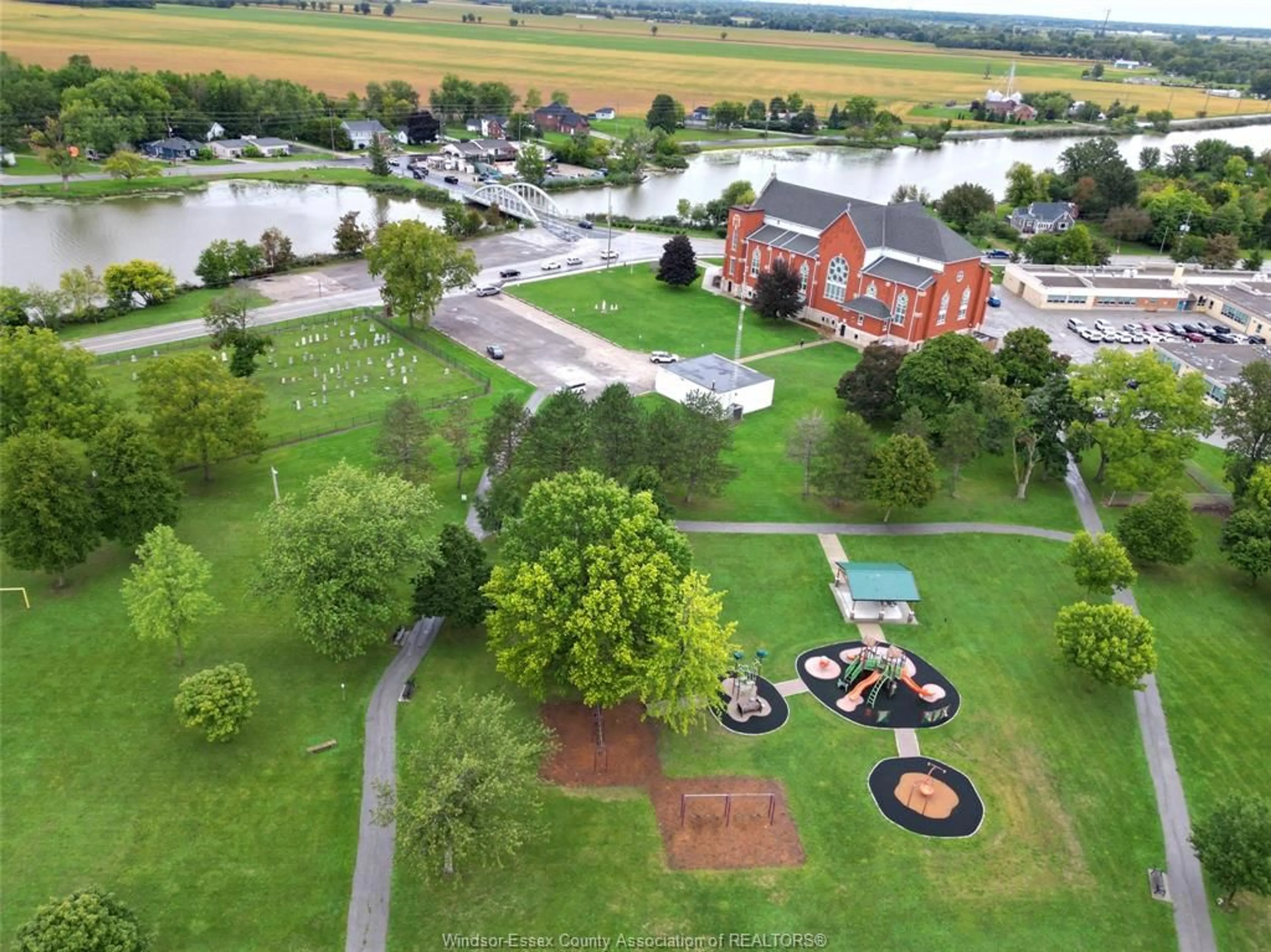 A pic from outside/outdoor area/front of a property/back of a property/a pic from drone, unknown for 219 Hyde Park, River Canard Ontario N9V 3R3
