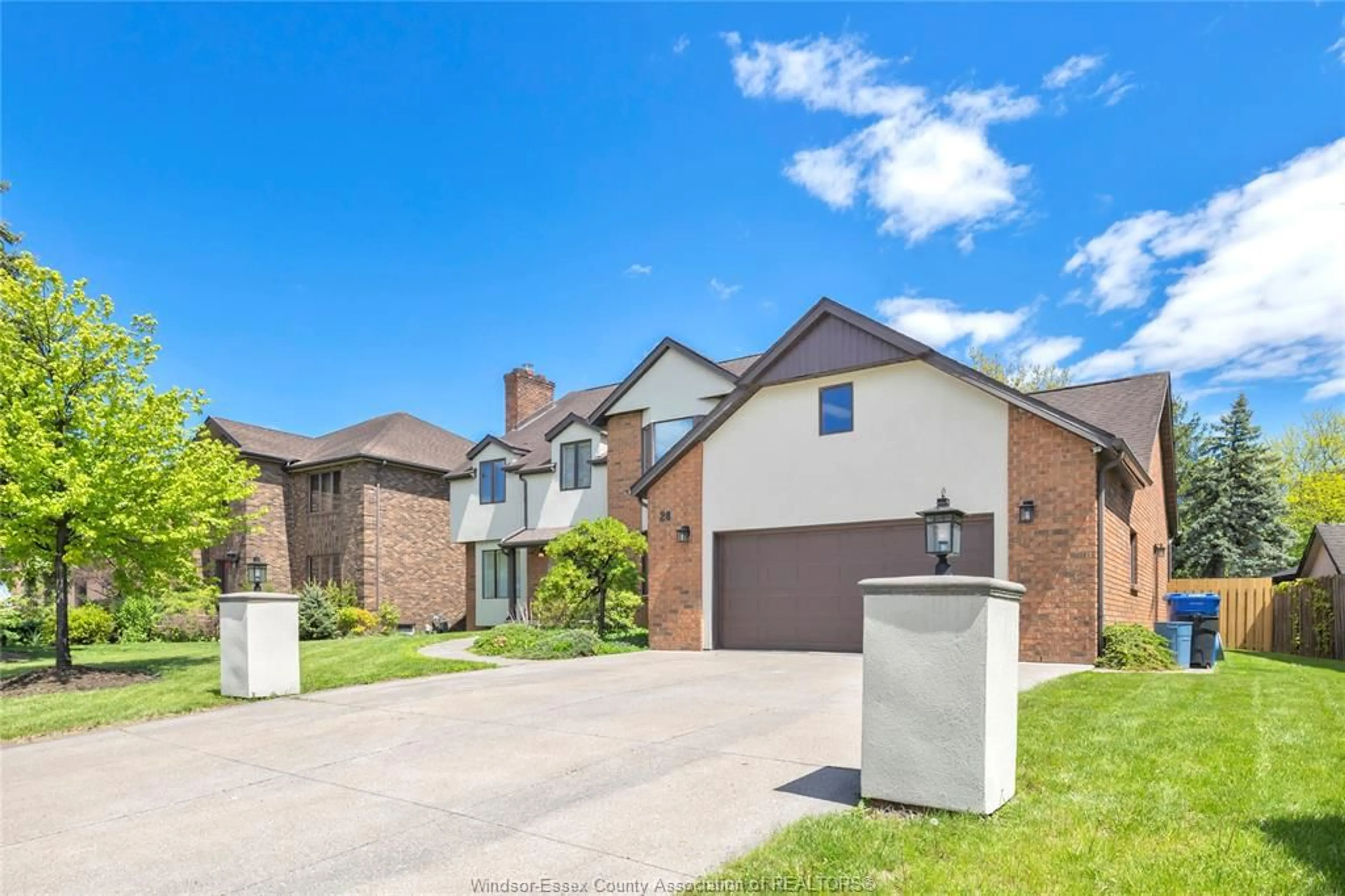 Home with brick exterior material, street for 28 CLEOPHAS Dr, Lakeshore Ontario N8N 4J9