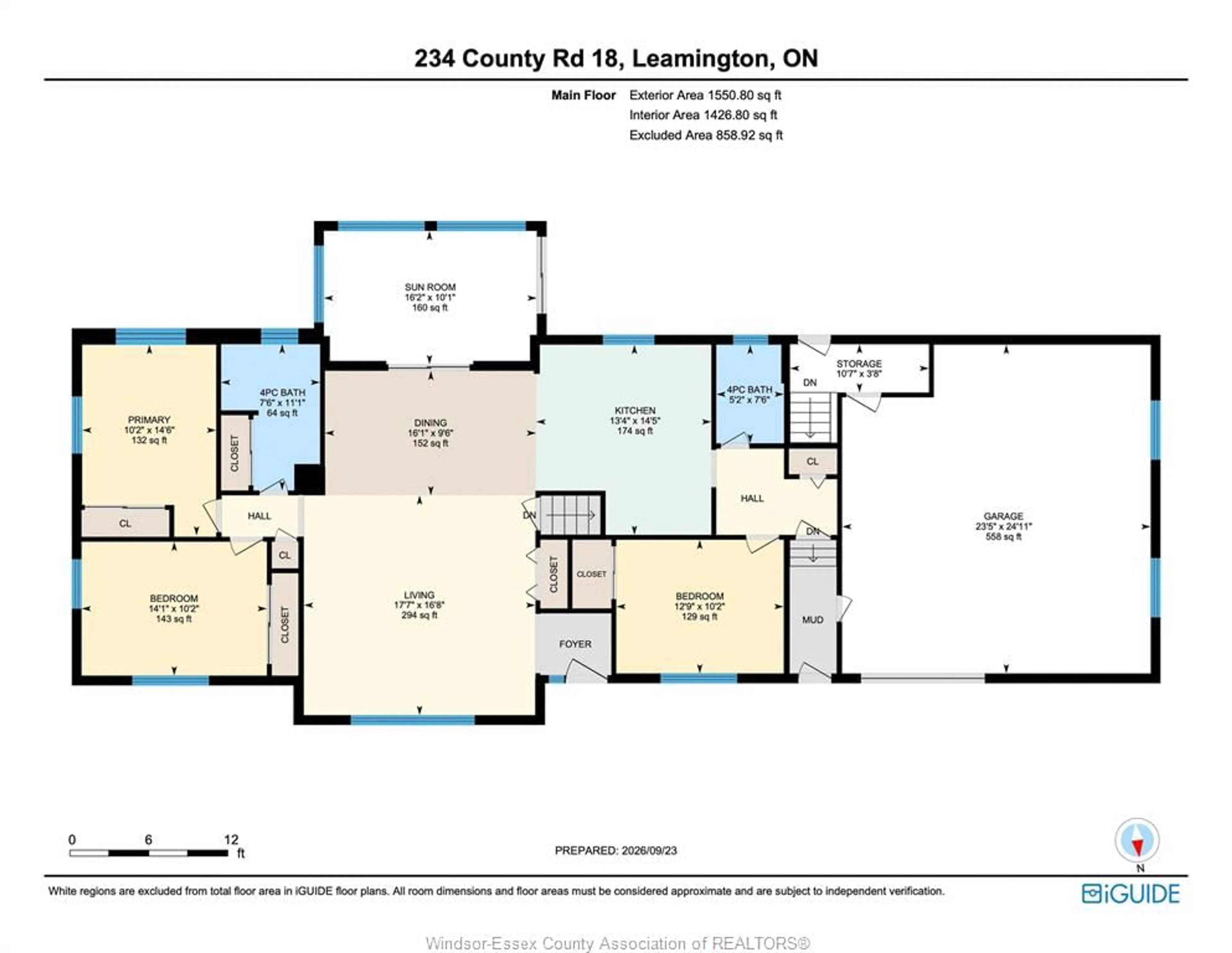 Floor plan for 234 Essex Rd 18, Leamington Ontario N8H 3V5