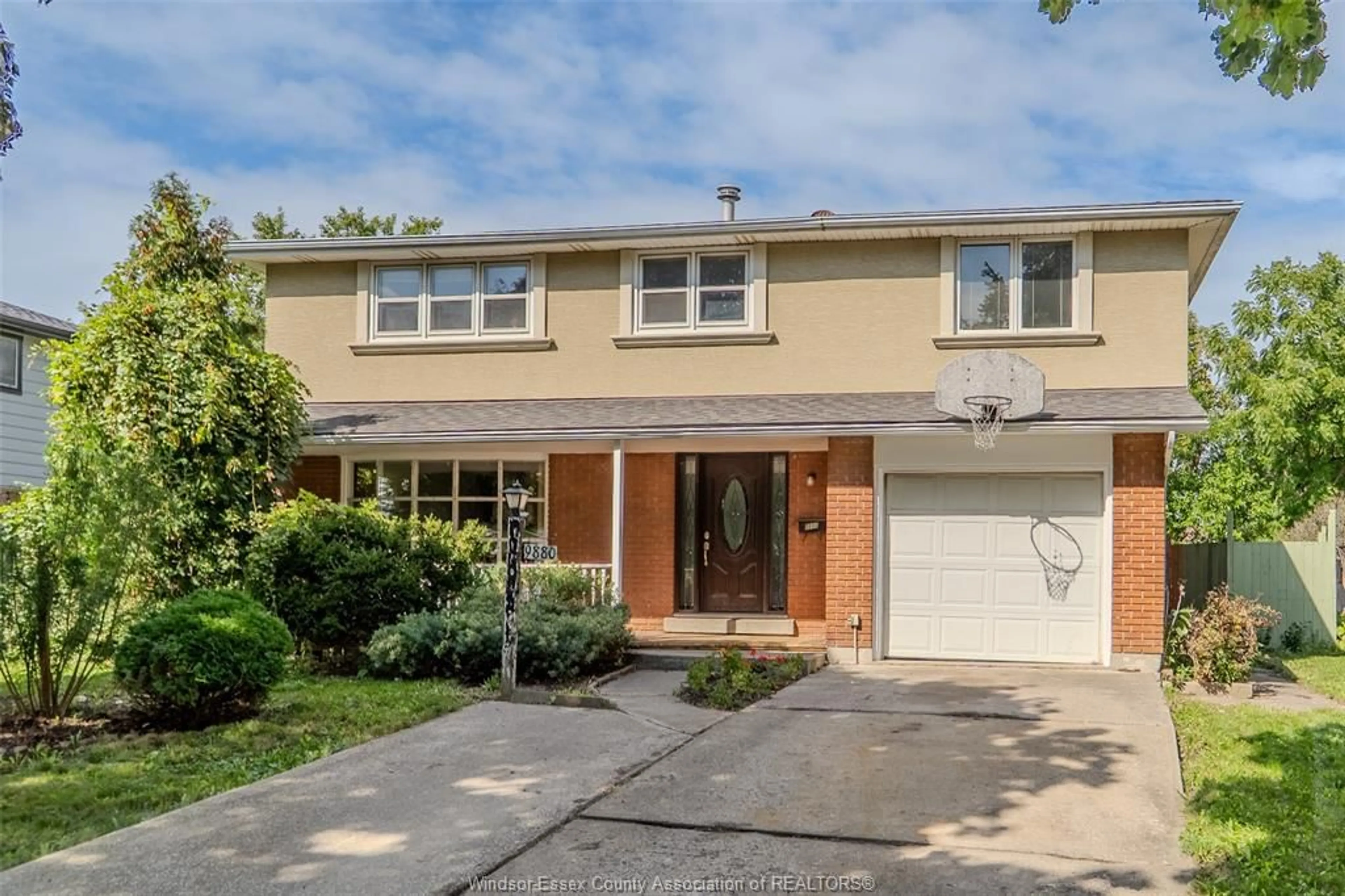 Home with brick exterior material, street for 9880 ASGARD Rd, Windsor Ontario N8R 1E2