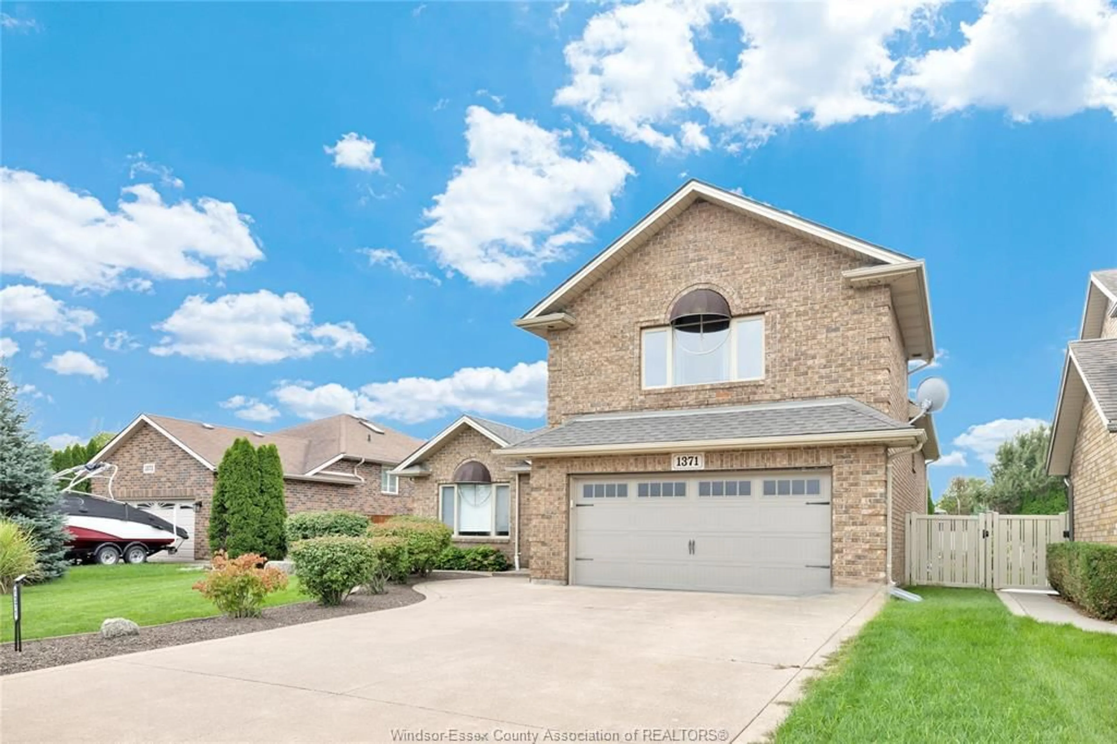 Home with brick exterior material, street for 1371 MATTHEW Cres, Lakeshore Ontario N0R 1A0