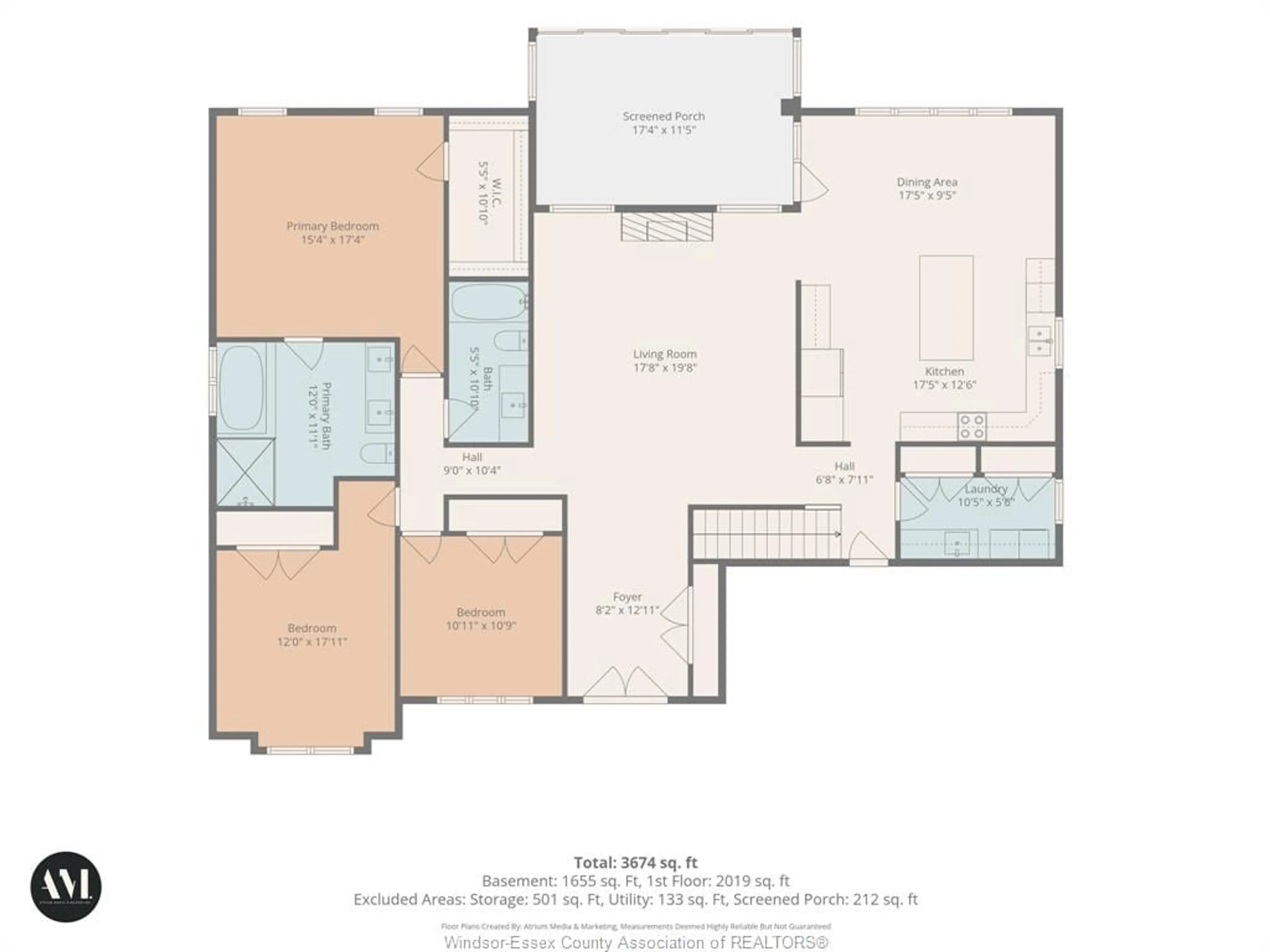 Floor plan for 2216 ROXBOROUGH, Windsor Ontario N9B 0A5
