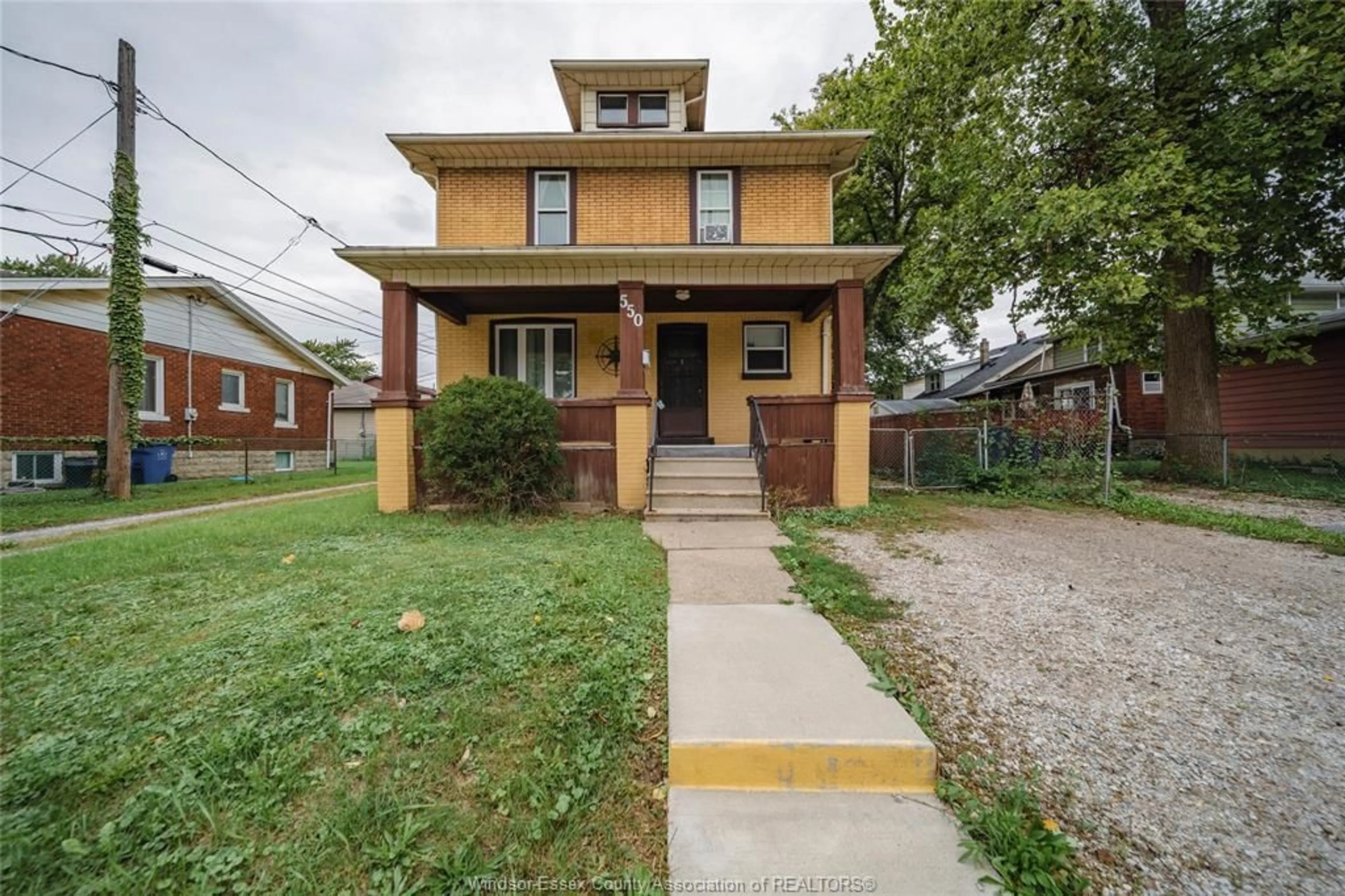 Home with brick exterior material, street for 550 ALLENDALE St, Windsor Ontario N8X 2C3