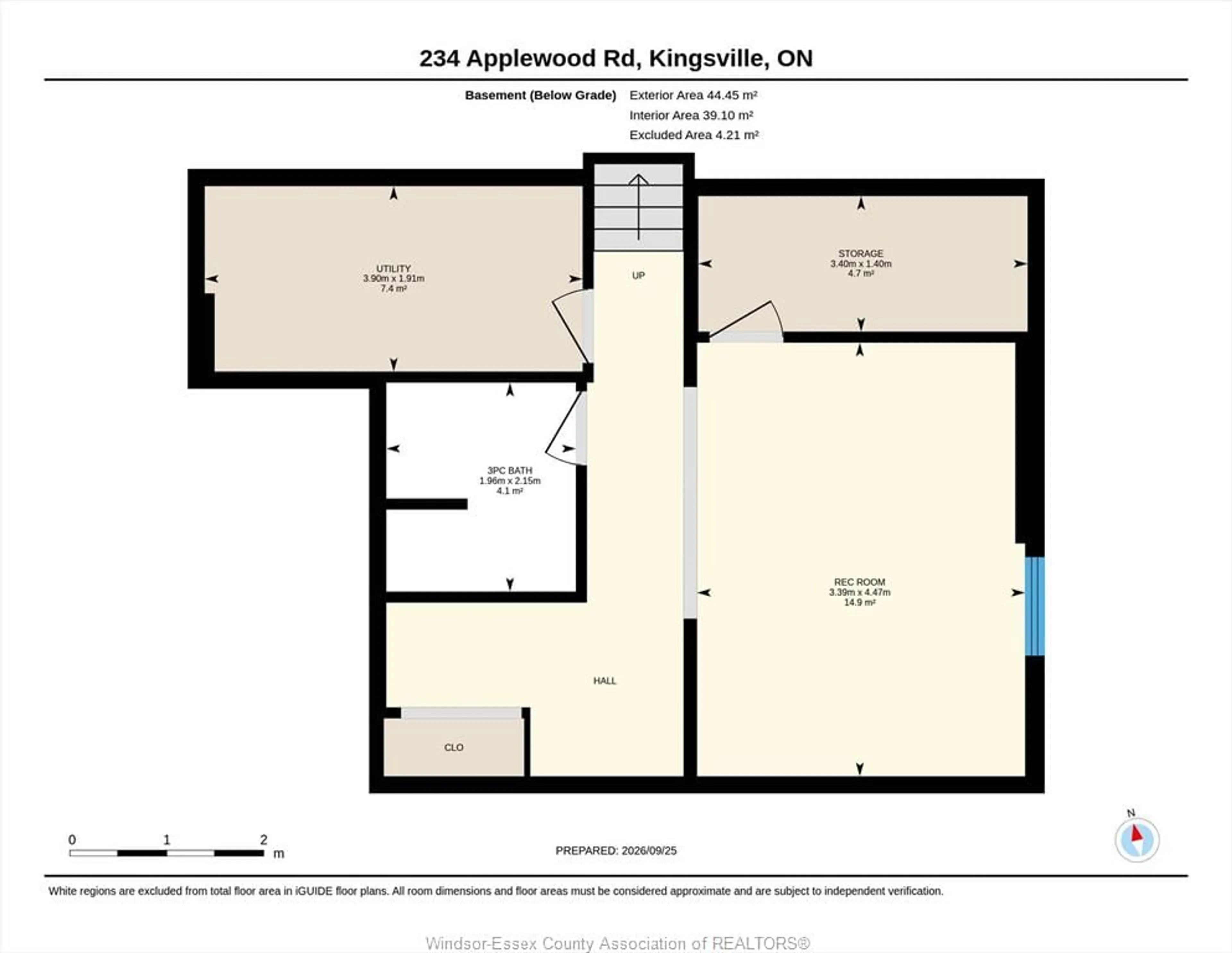 Floor plan for 234 APPLEWOOD Rd, Kingsville Ontario N9Y 3P3