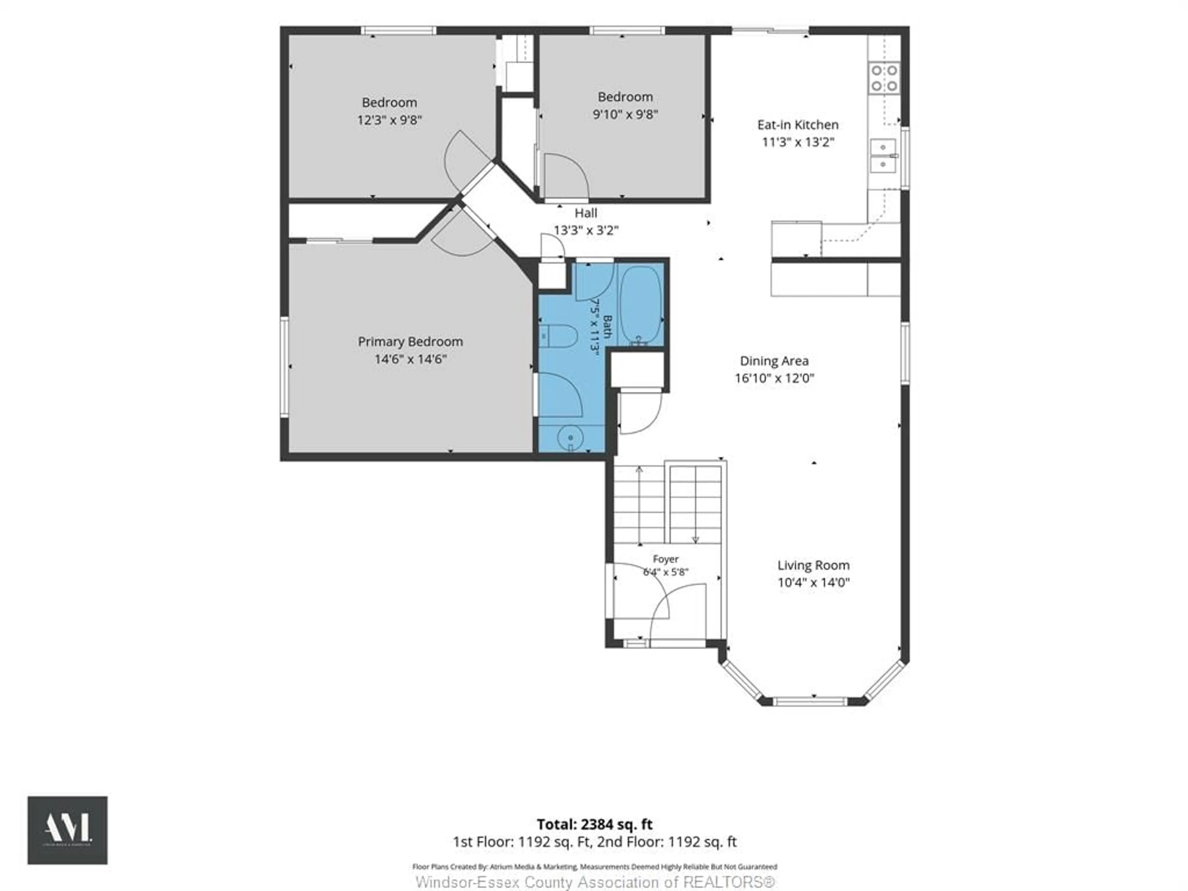 Floor plan for 2222 LONGFELLOW Ave, Windsor Ontario N9B 3J8